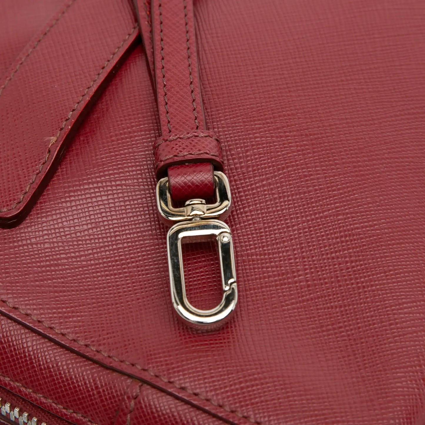 Prada Saffiano Portfolio Zip Clutch