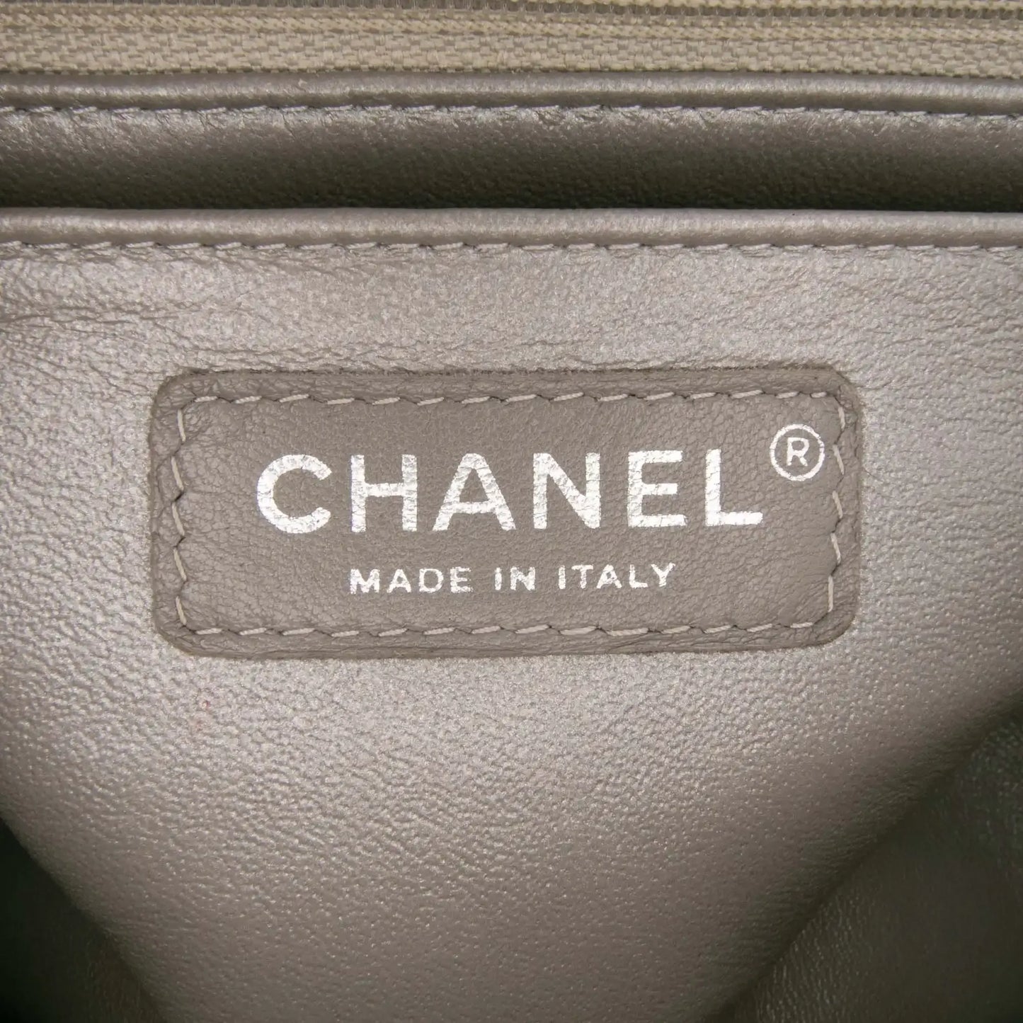 Chanel Mini Square Classic Chevron Iridescent Lambskin Single Flap