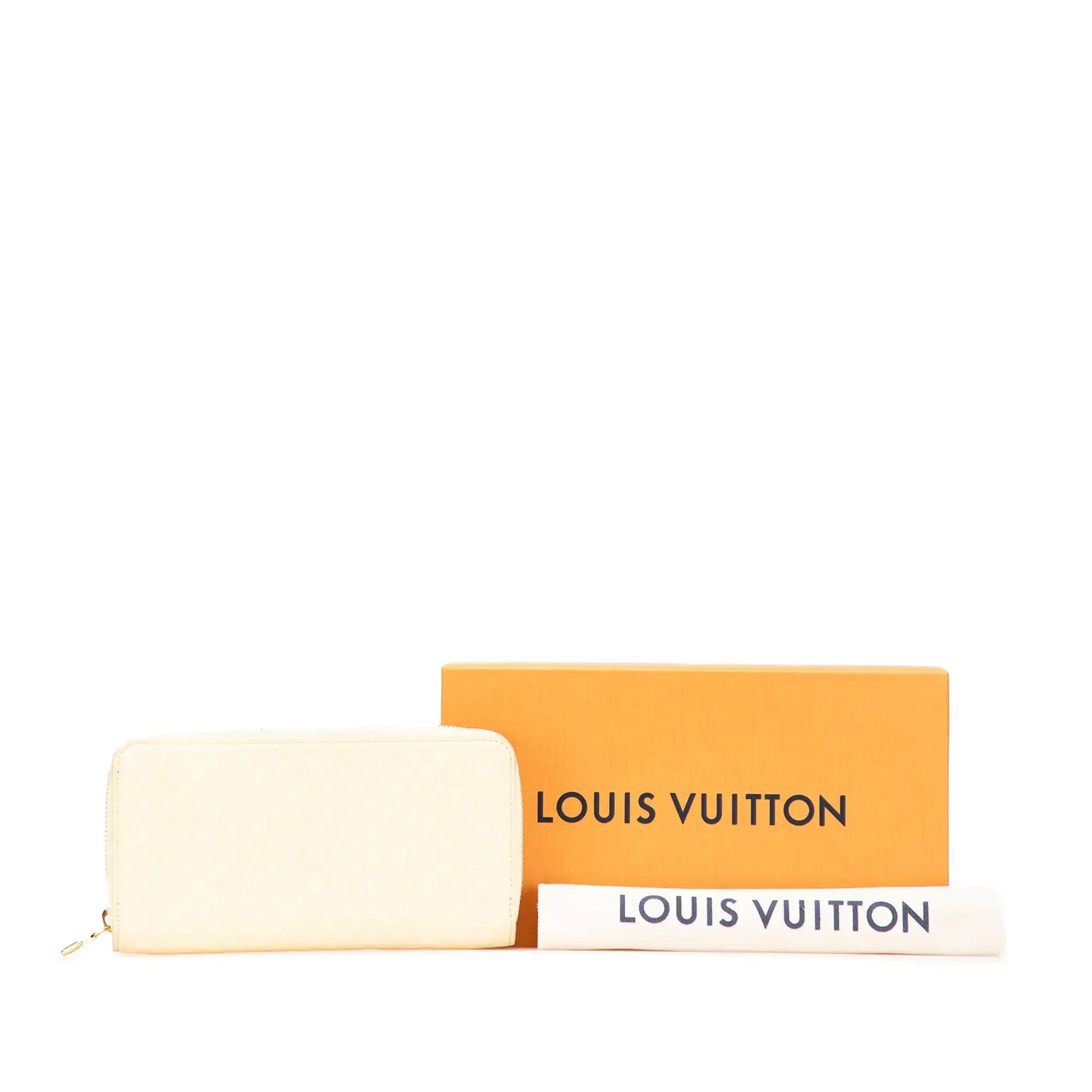 Louis Vuitton Embossed Calfskin Nanogram Zippy Wallet