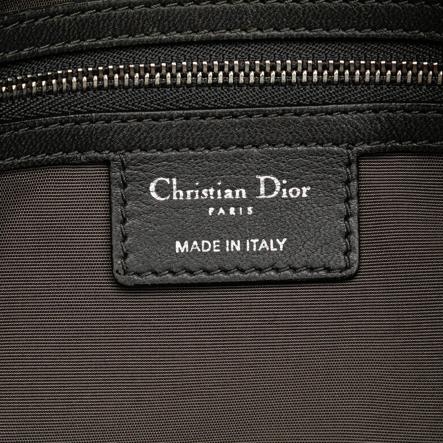 Dior Large Lambskin Cannage Polochon Granville Satchel