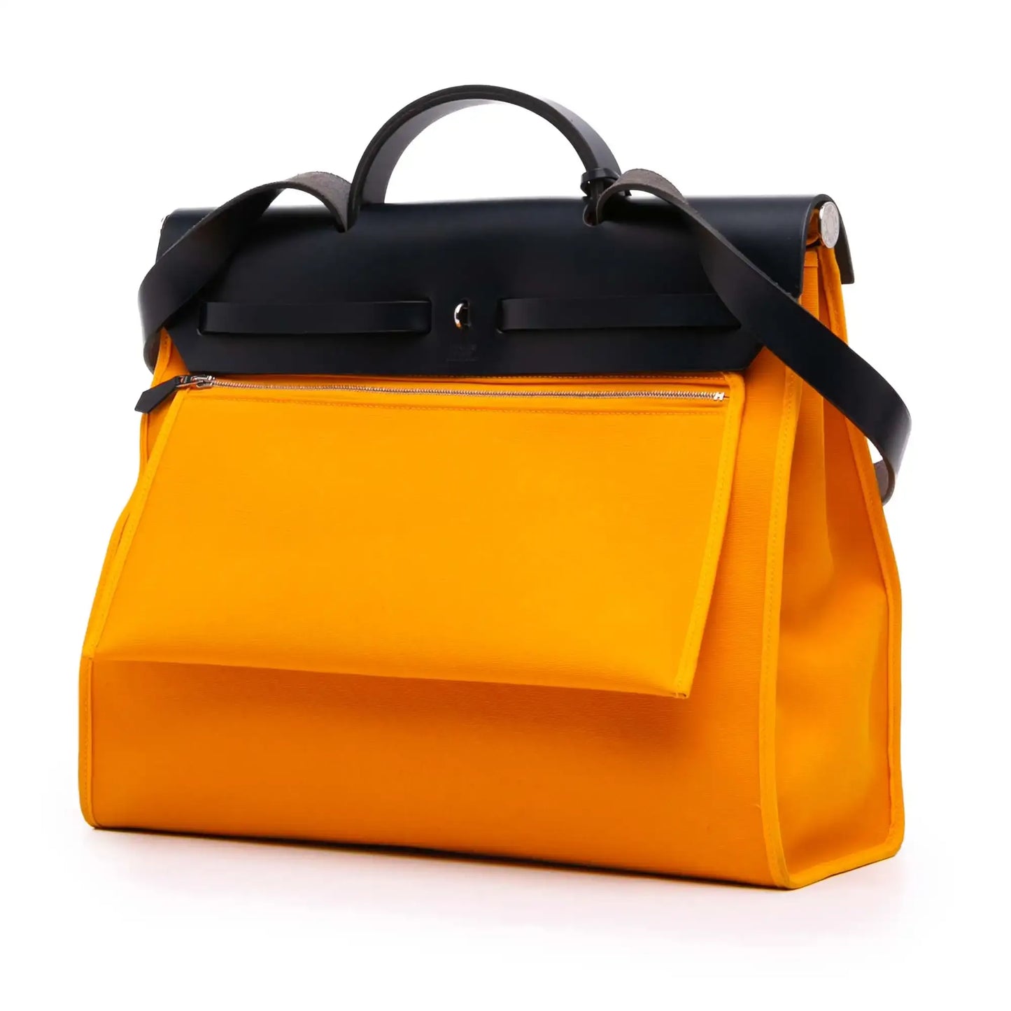 Hermès Bicolor Toile Herbag Zip Verso 39