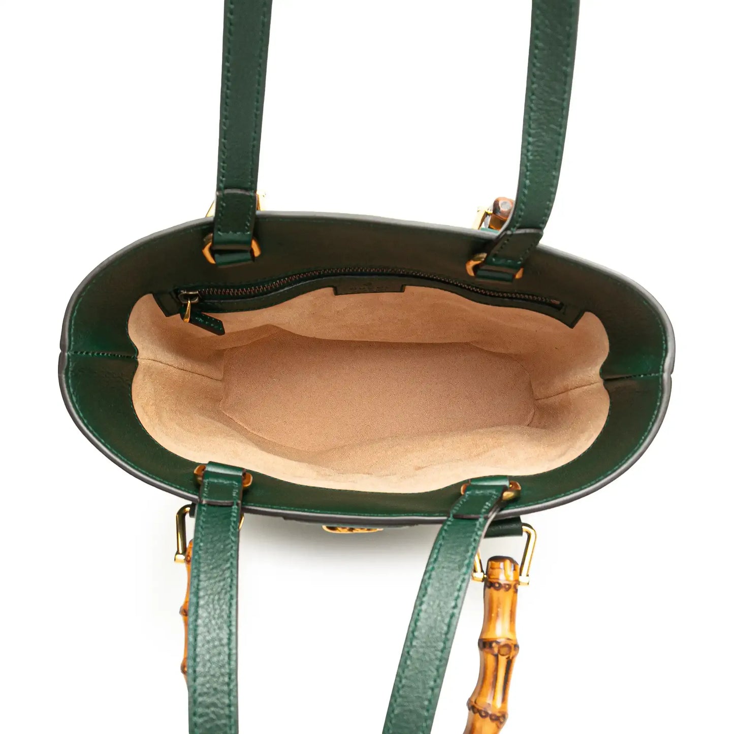 Gucci Small Calfskin Bamboo Diana Convertible Bucket Bag