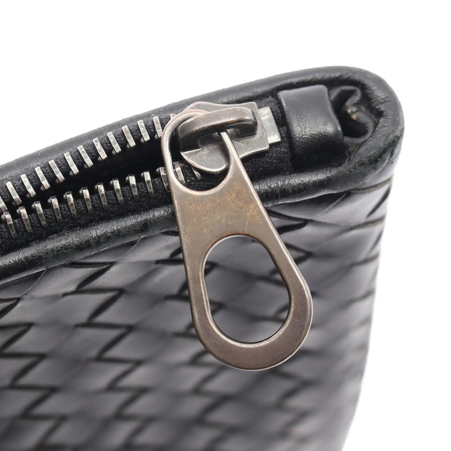 Bottega Veneta Leather Intrecciato Clutch