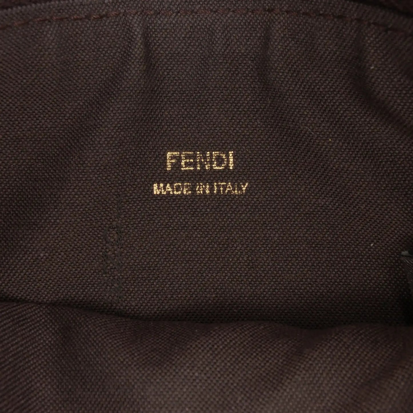 Fendi Zucchino Spalmati Chain Pochette
