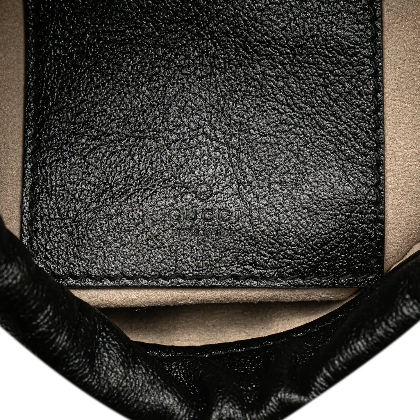 Gucci Mini Calfskin Diagonal Striped Zumi Bucket Bag