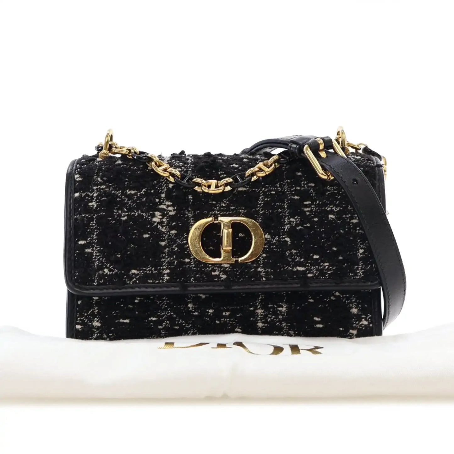 Dior Mini Tweed Macrocannage Miss Caro Bag
