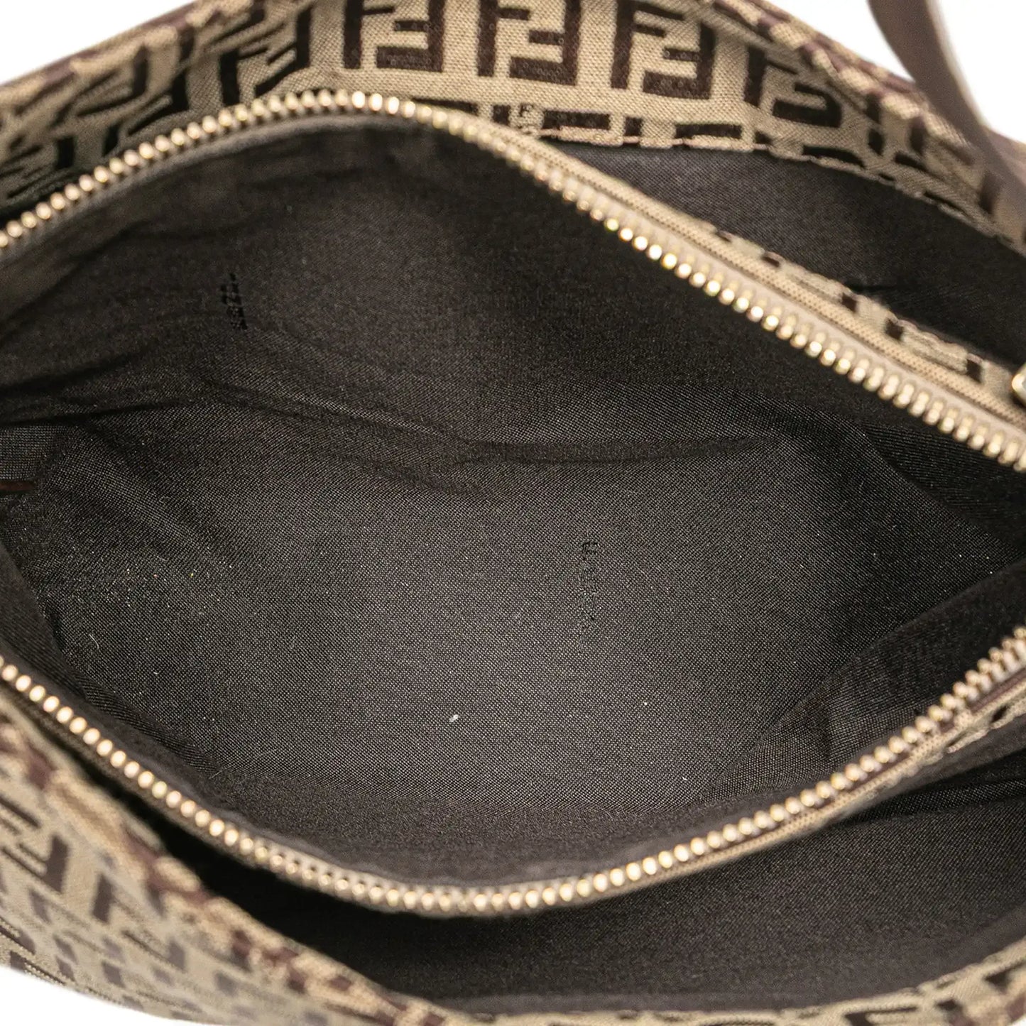 Fendi Zucchino Canvas Shoulder Bag
