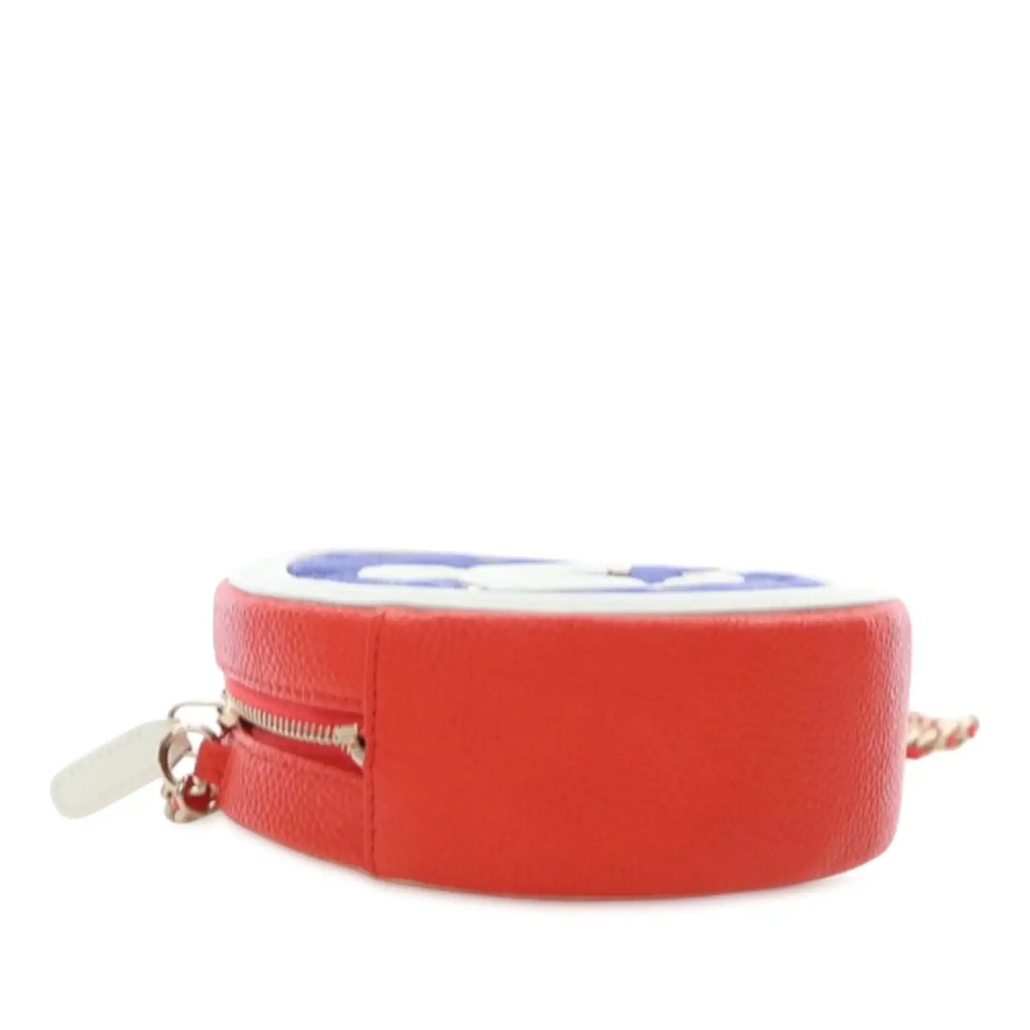 Chanel Tricolor Caviar CC Filigree Round Crossbody