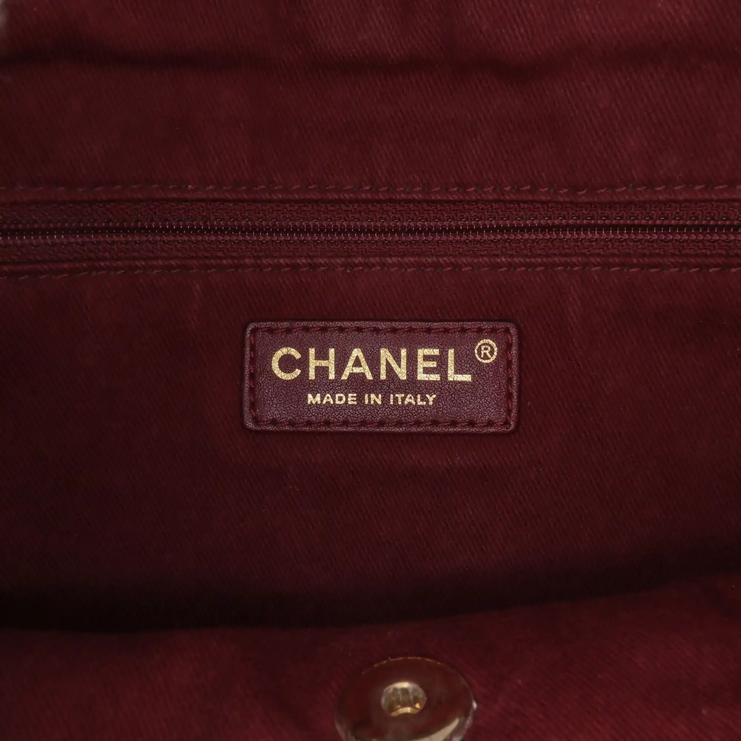 Chanel CC Quilted Denim and Calfskin Backpack