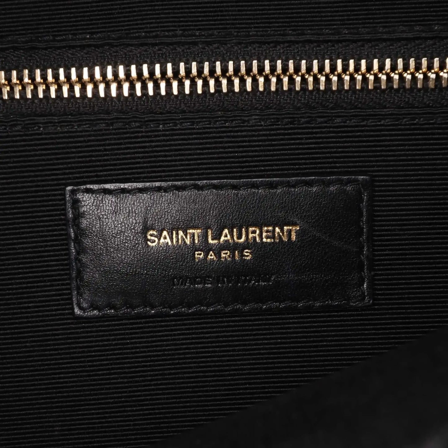 Saint Laurent Large Grain de Poudre Monogram Chevron Envelope Bag
