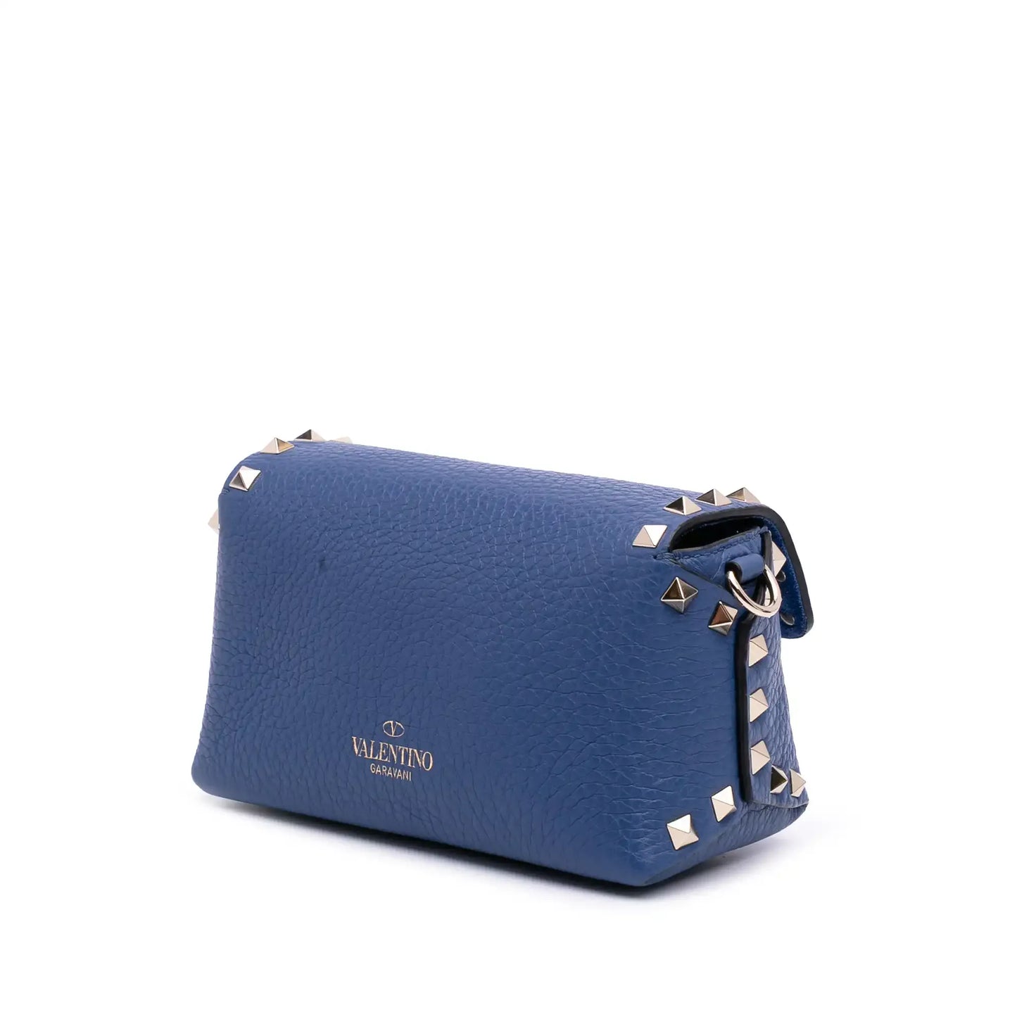 Valentino Mini Pebbled Calfskin Rockstud Flap Crossbody