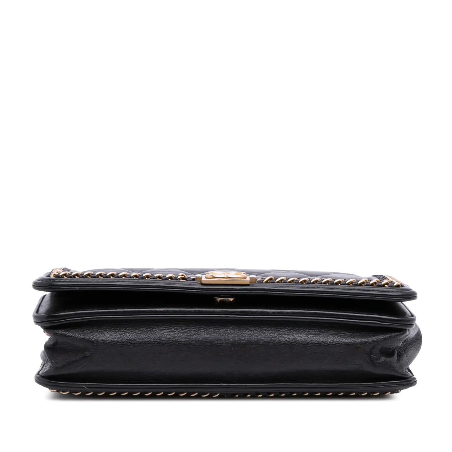 Chanel Quilted Calfskin Chain Around Boy Wallet On Chain