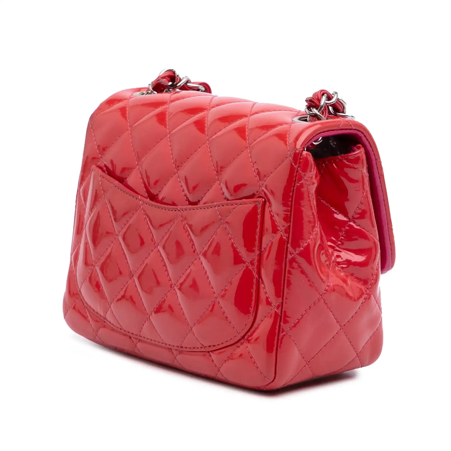 Chanel Mini Square Classic Patent Single Flap