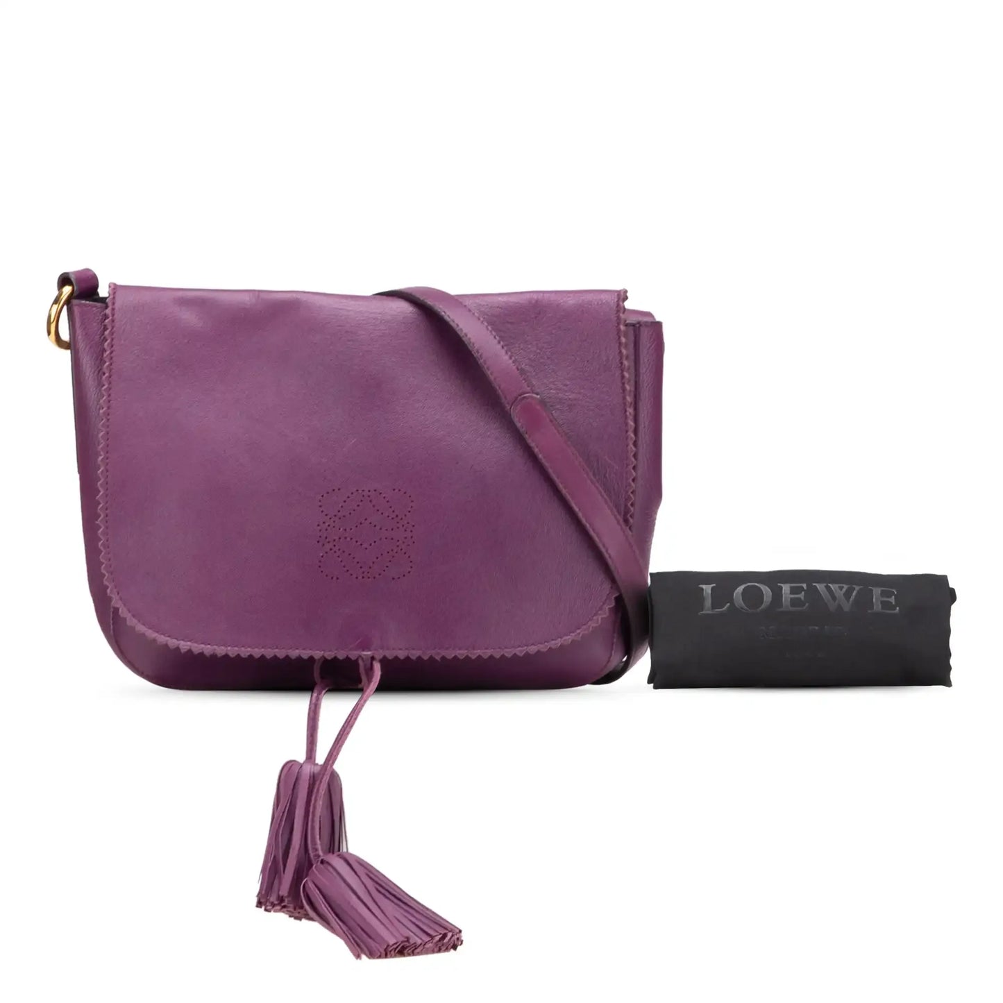 Loewe Nappa Anagram Tassel Crossbody