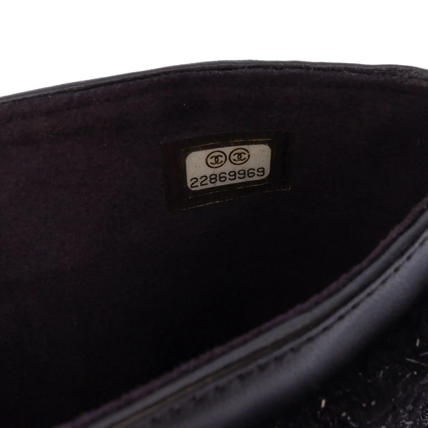 Chanel Tweed Chain Around Tablet Holder