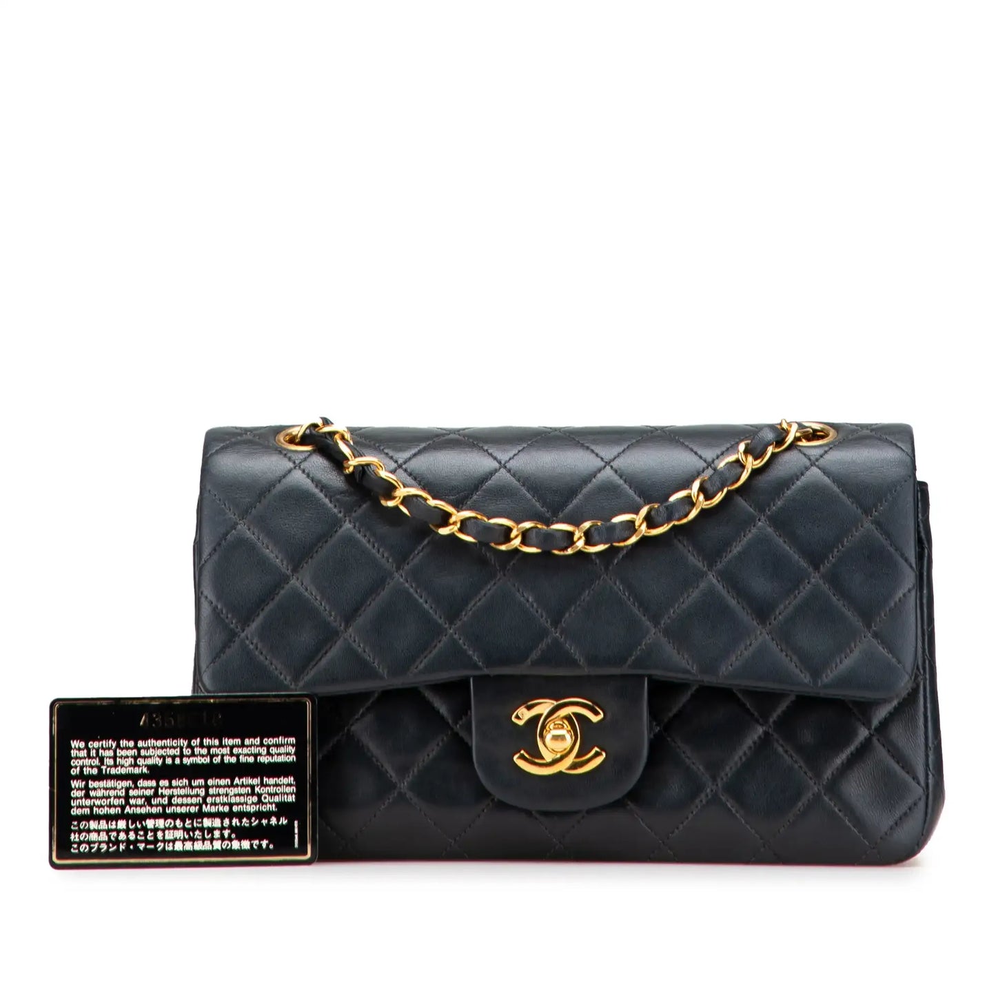 Channel Small Classic Lambskin Double Flap