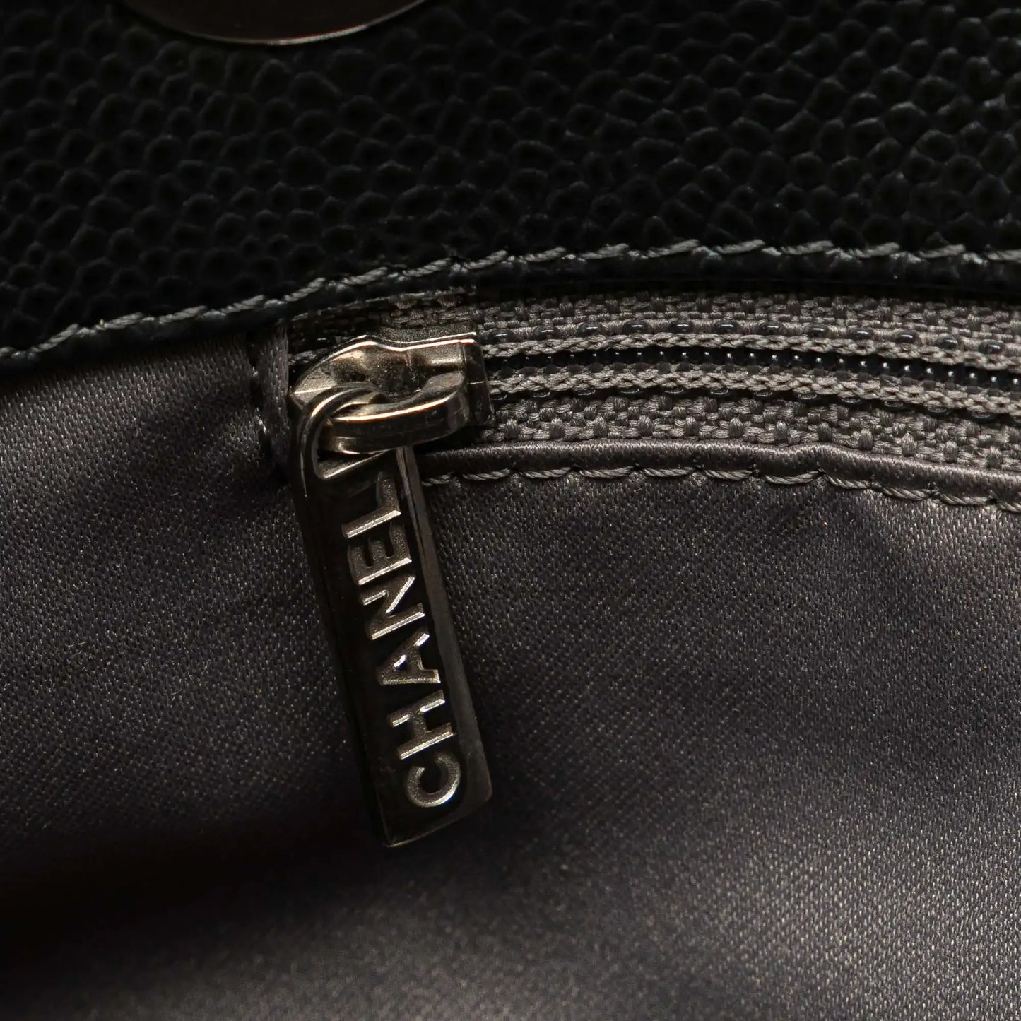 Chanel Caviar Vertical Grand Shopping Tote