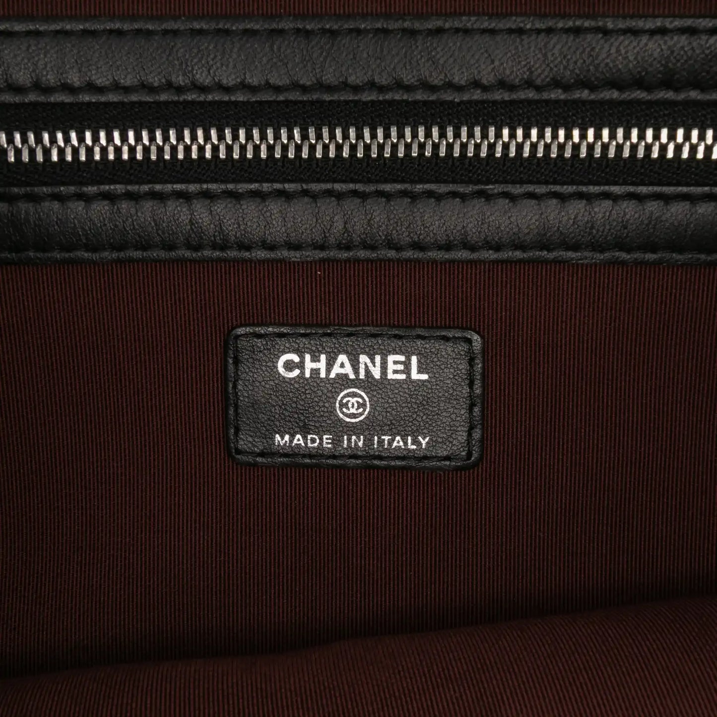 Chanel Large Chevron Caviar Ancient Greek Charms O Case Clutch