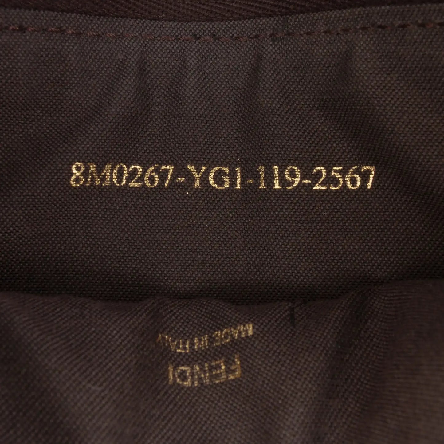 Fendi Zucchino Spalmati Chain Pochette