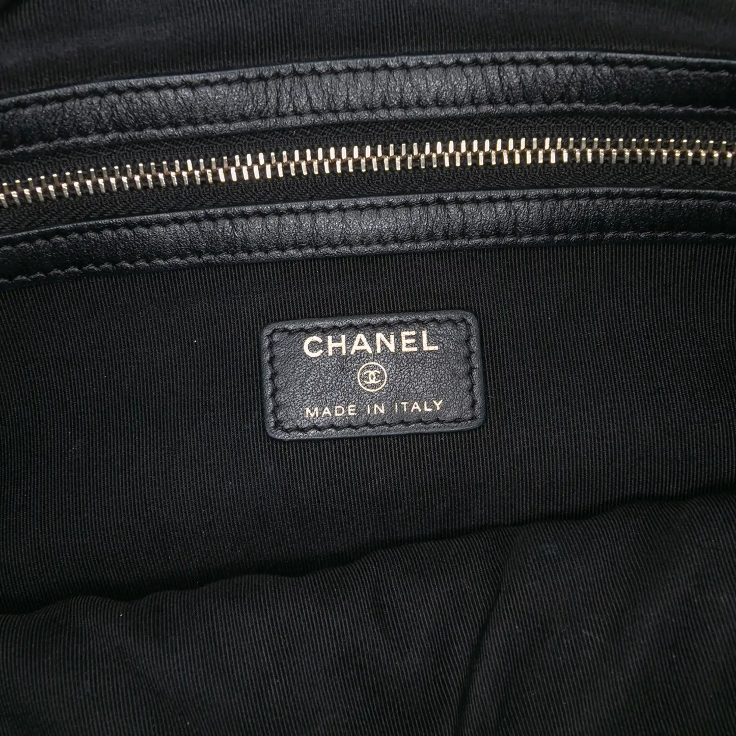 Chanel Large Lambskin Boy O Case Clutch