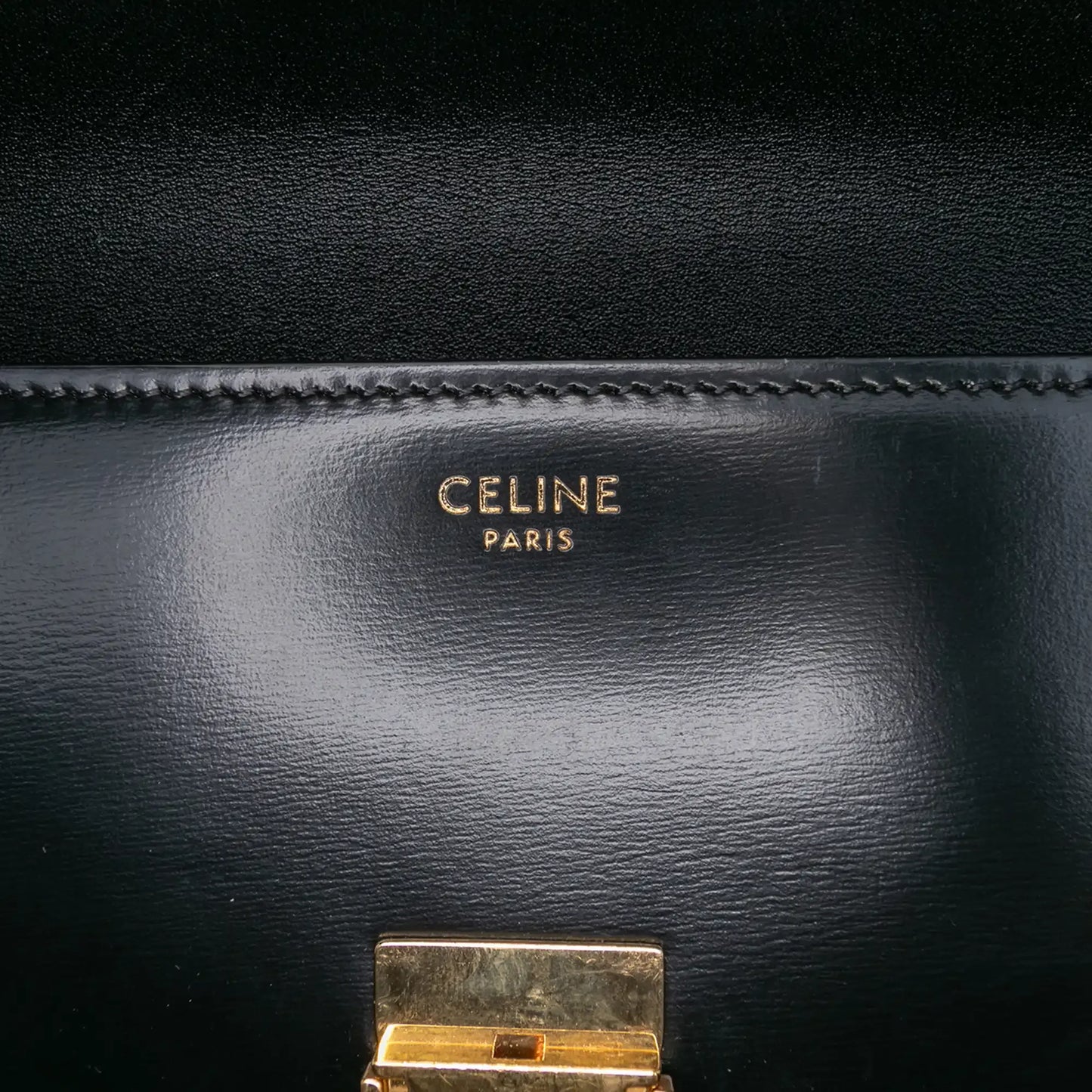 Celine Shiny Calfskin Claude Shoulder Bag