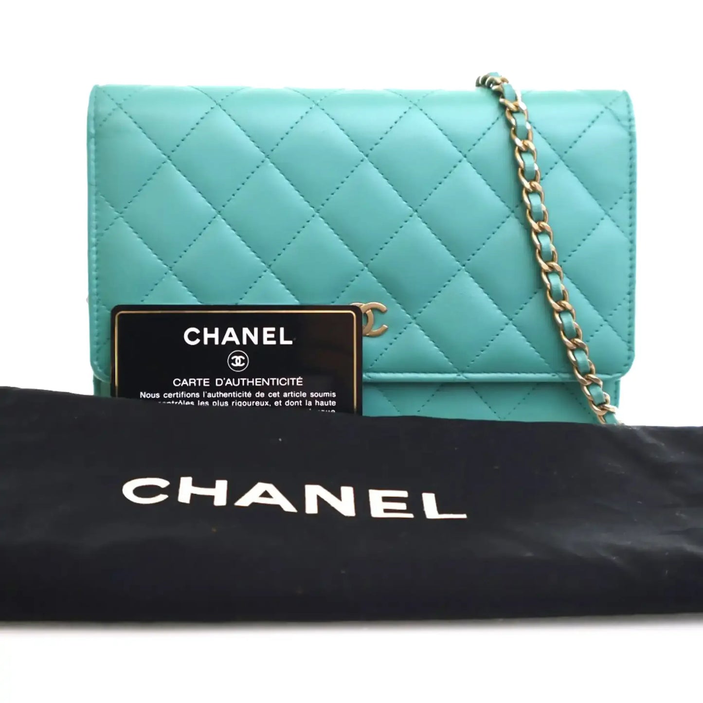Chanel CC Quilted Lambskin Wallet On Chain