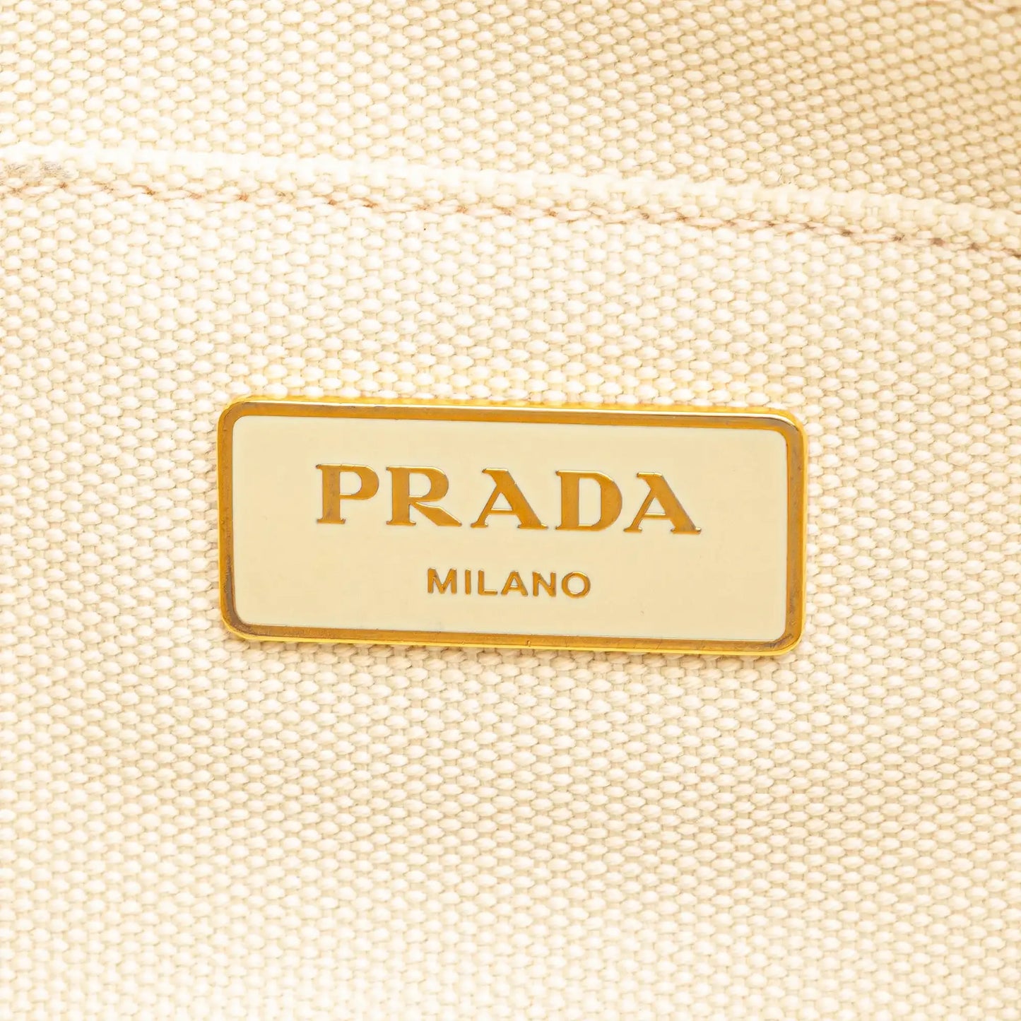 Prada Small Canvas Canapa Logo Satchel