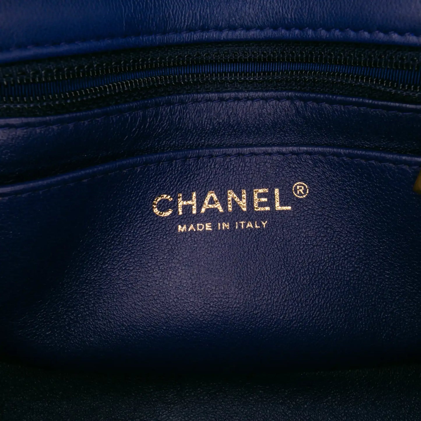 Chanel Mini Square Classic Chevron Lambskin Single Flap