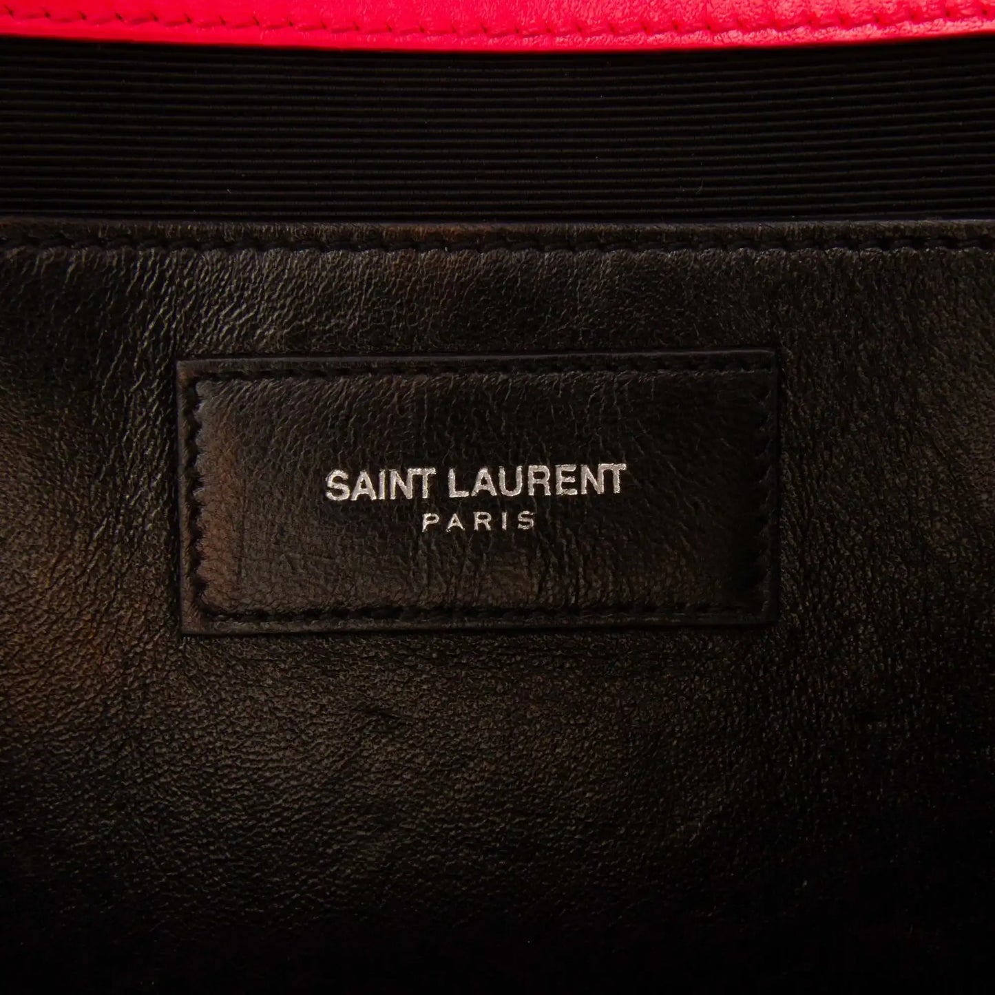 Saint Laurent Leather Cassandre Clutch