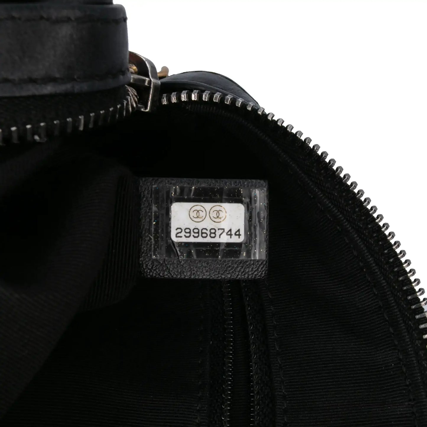 Chanel Calfskin Signature Chain 20s Bowling Bag