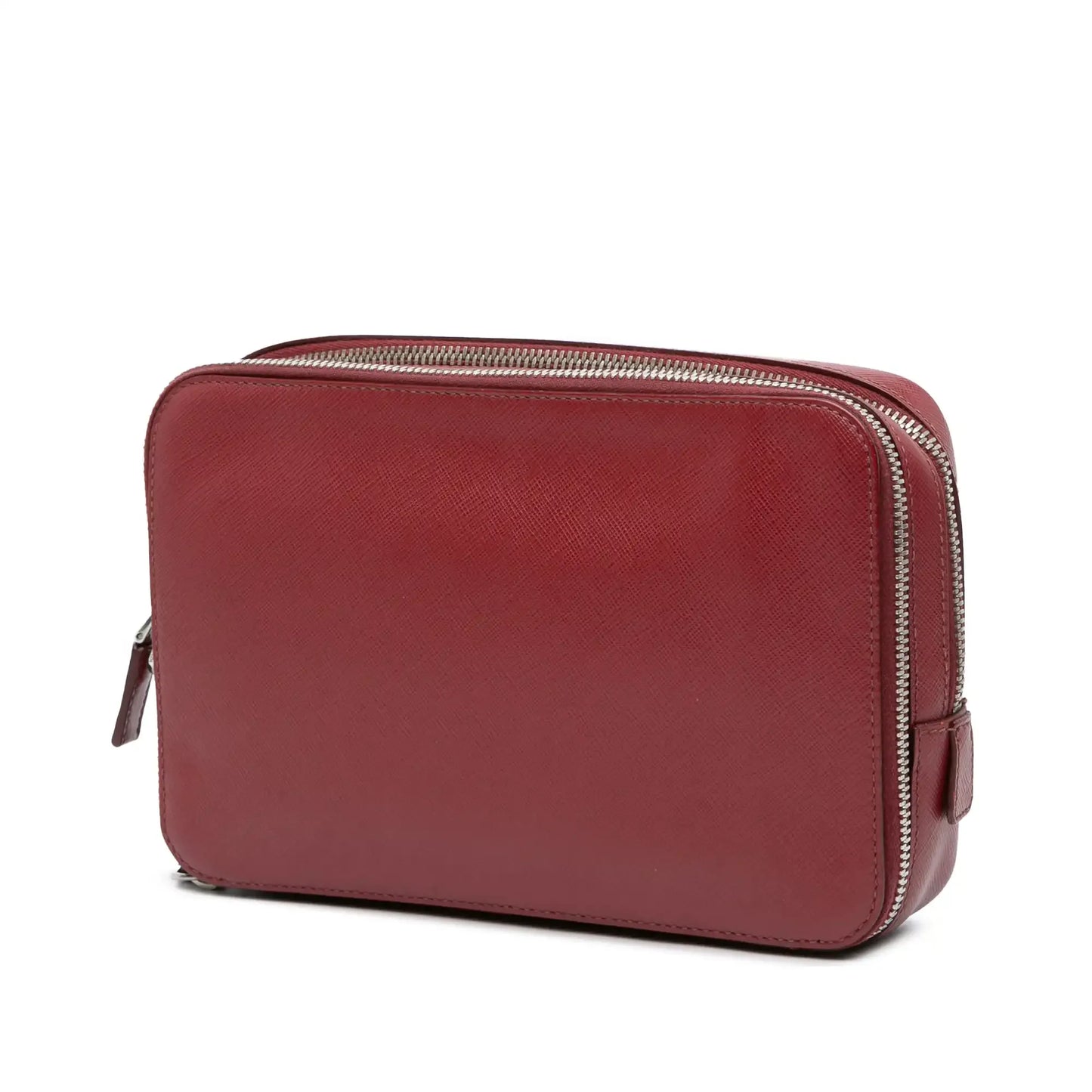 Prada Saffiano Portfolio Zip Clutch