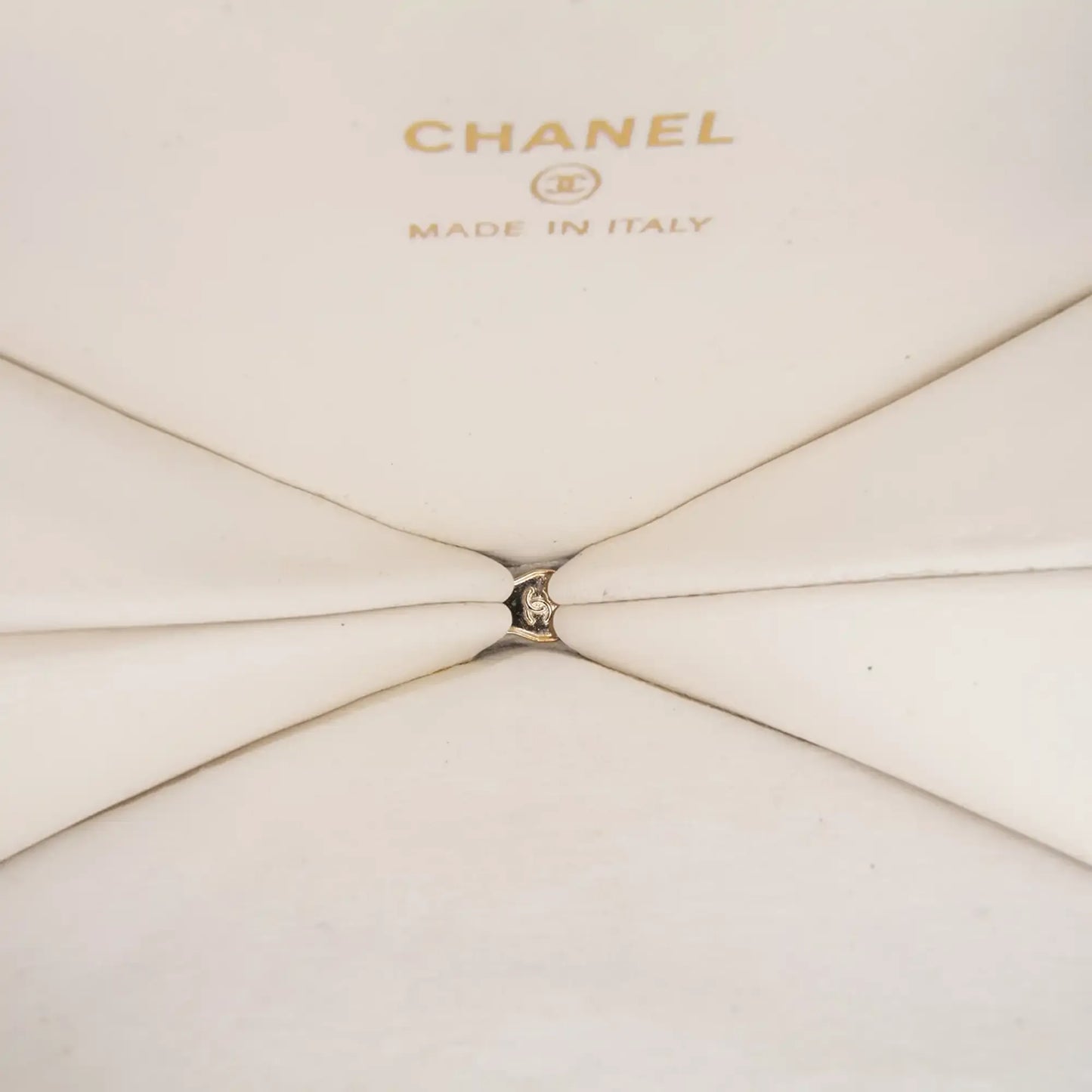 Chanel Quilted Patent Calfskin CC Heart Clutch With Chain