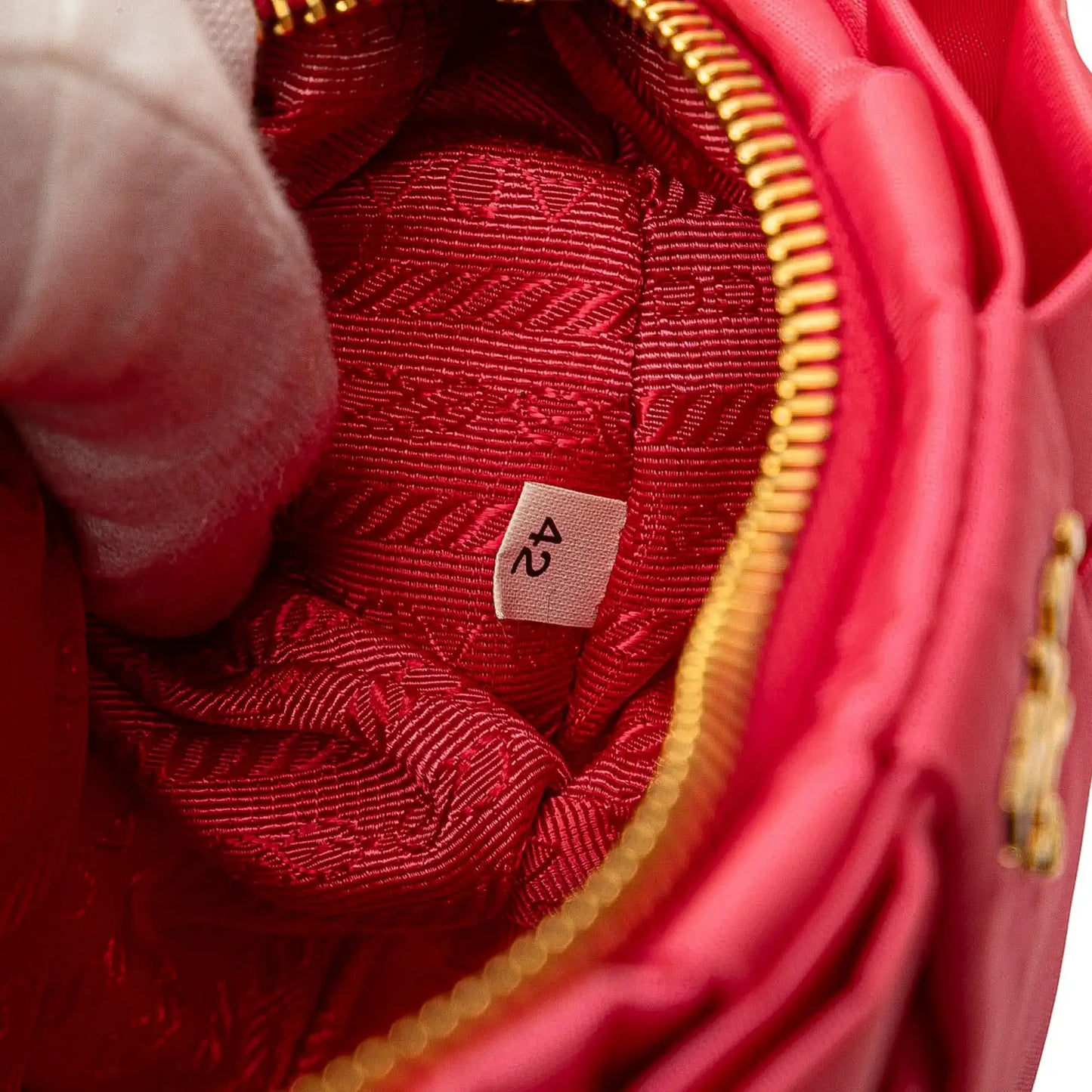 Prada Tessuto Bow Wristlet Clutch