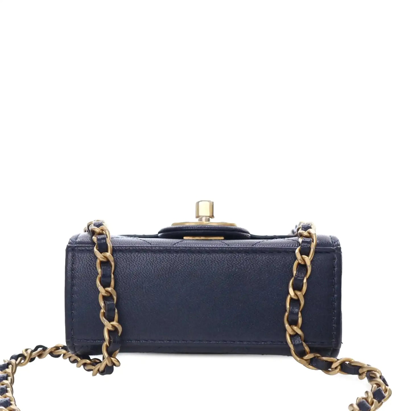 Chanel Mini Goatskin Chic Pearls Clutch On Chain