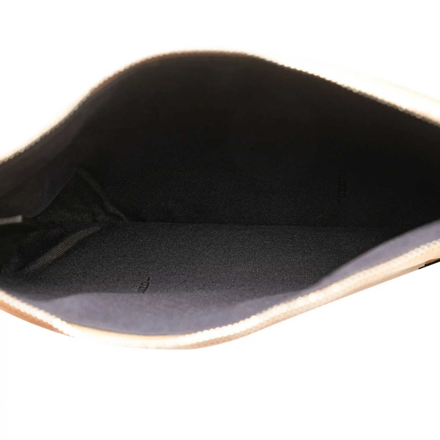 Fendi Zucca Leather and Raffia Triplette Clutch