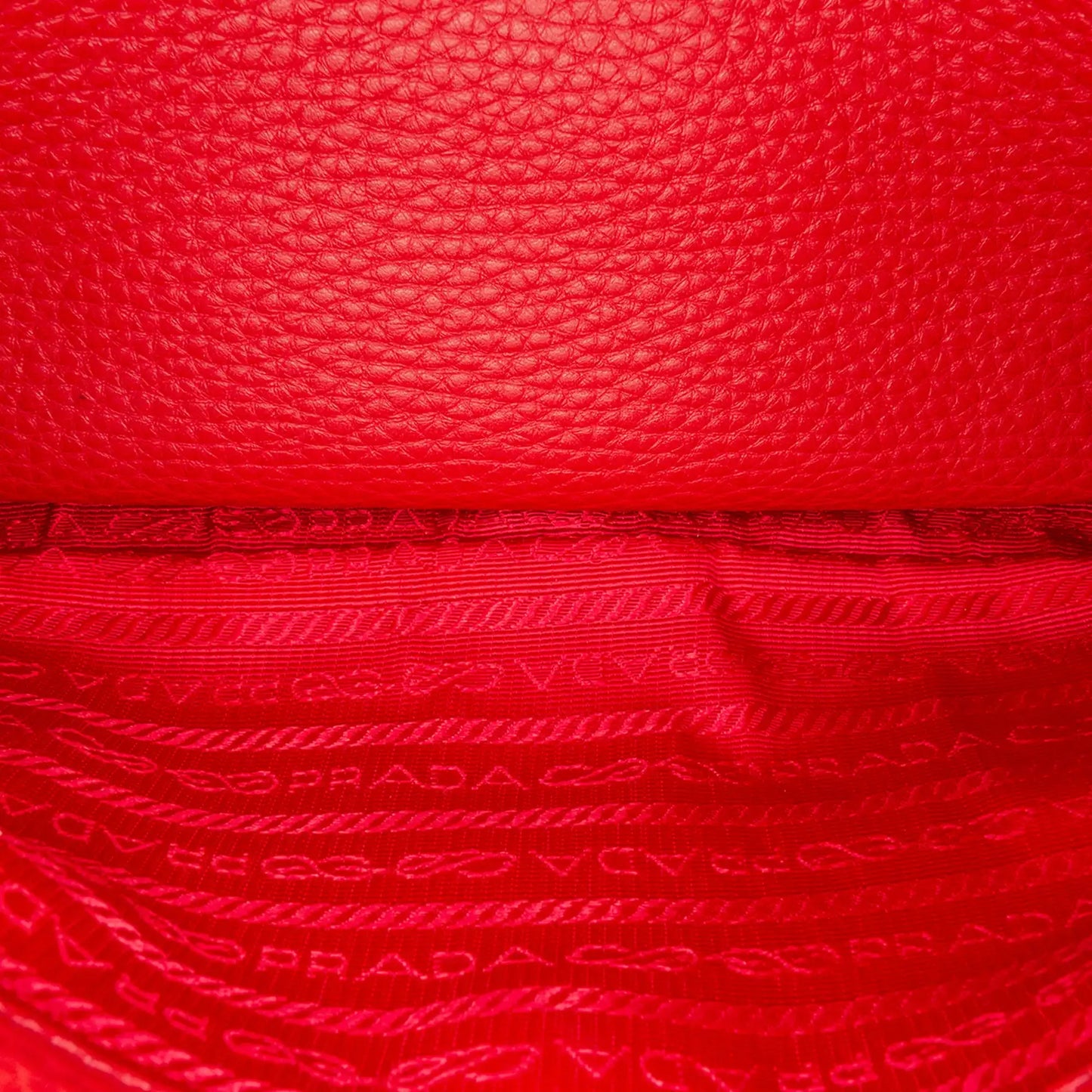 Prada Vitello Daino Double Buckle Messenger Bag