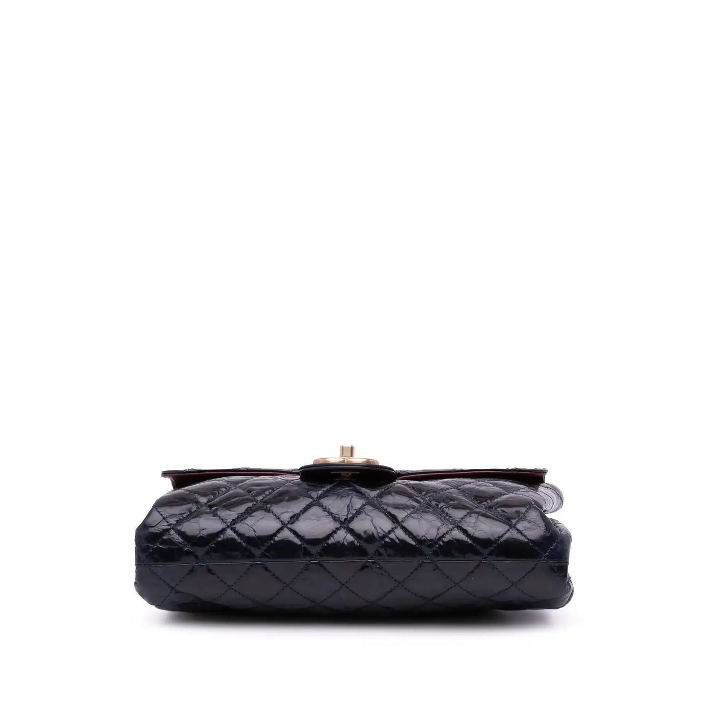 Chanel CC Crackled Glazed Calfskin Accordion Flap