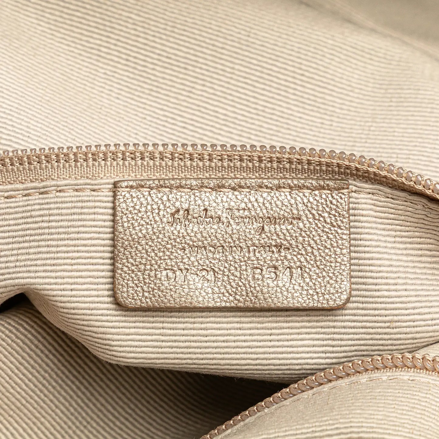 Ferragamo Metallic Leather Bow Hobo