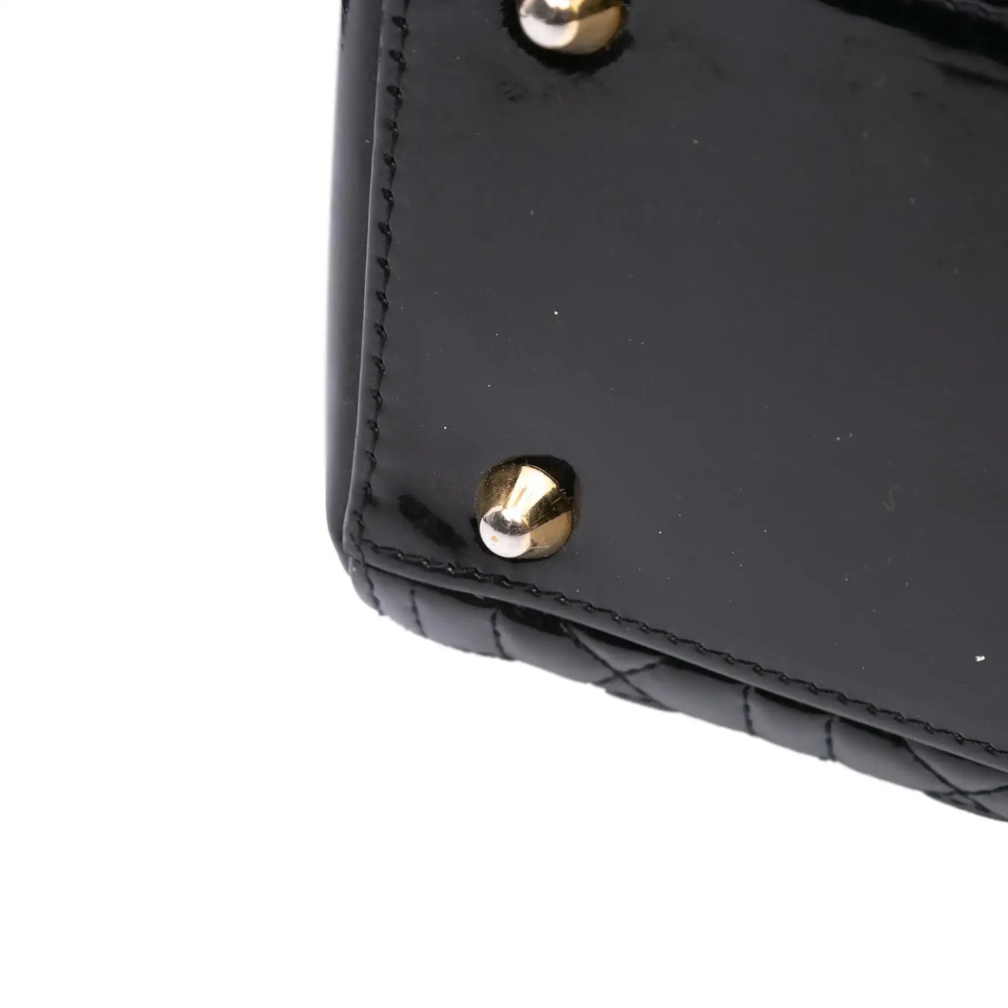Dior Large Patent Cannage Lady