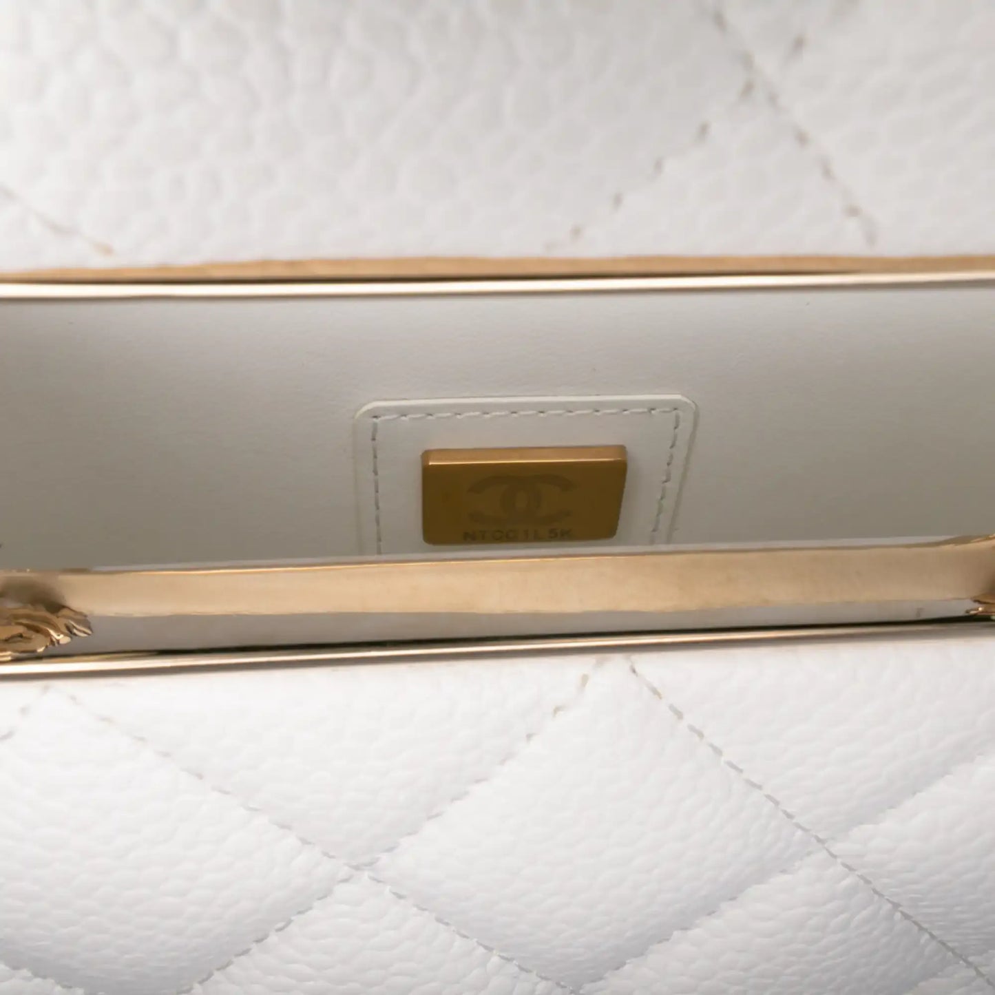 Chanel Mini Quilted Caviar Cut Out Evening Tote