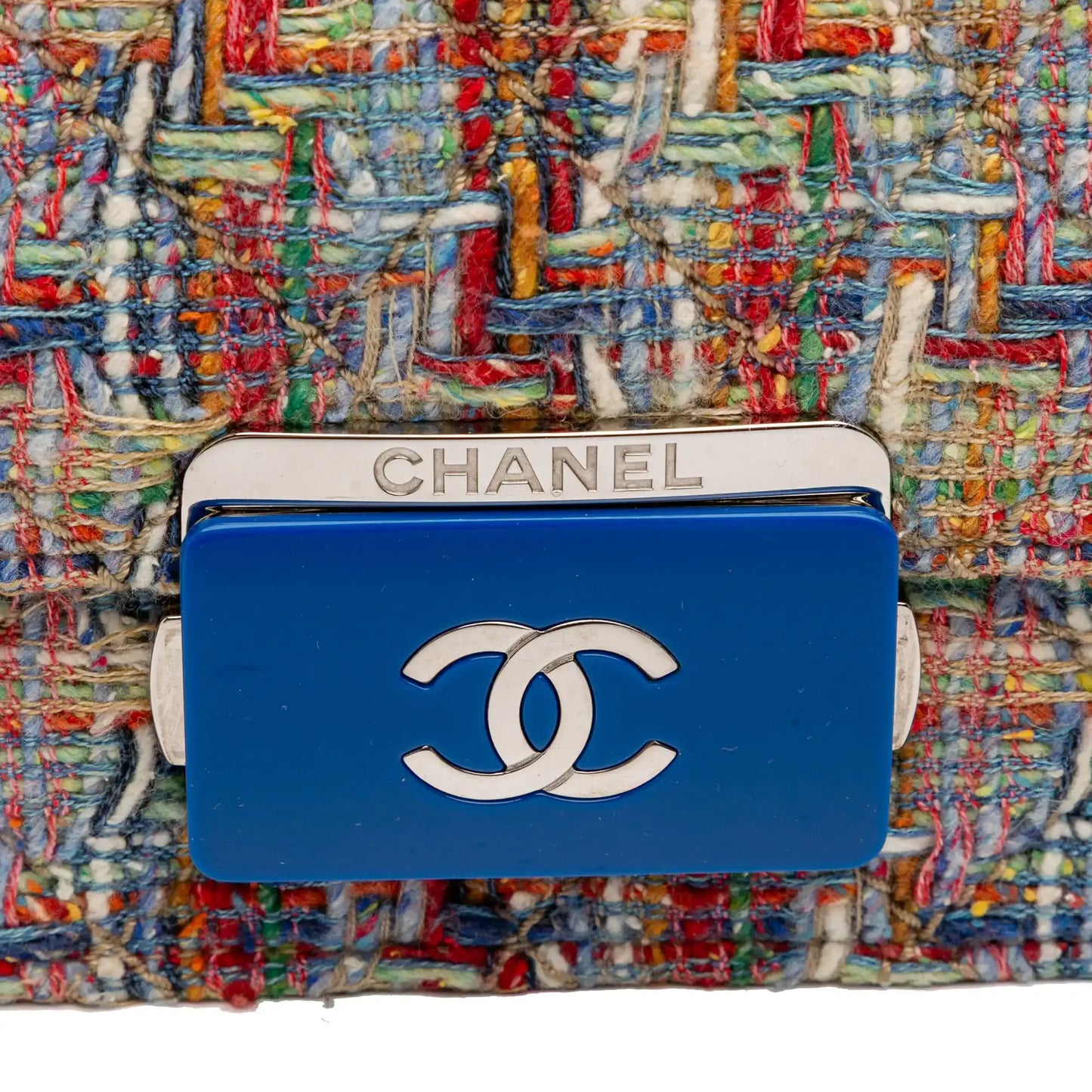 Chanel Mini Quilted Tweed Beauty Lock Flap