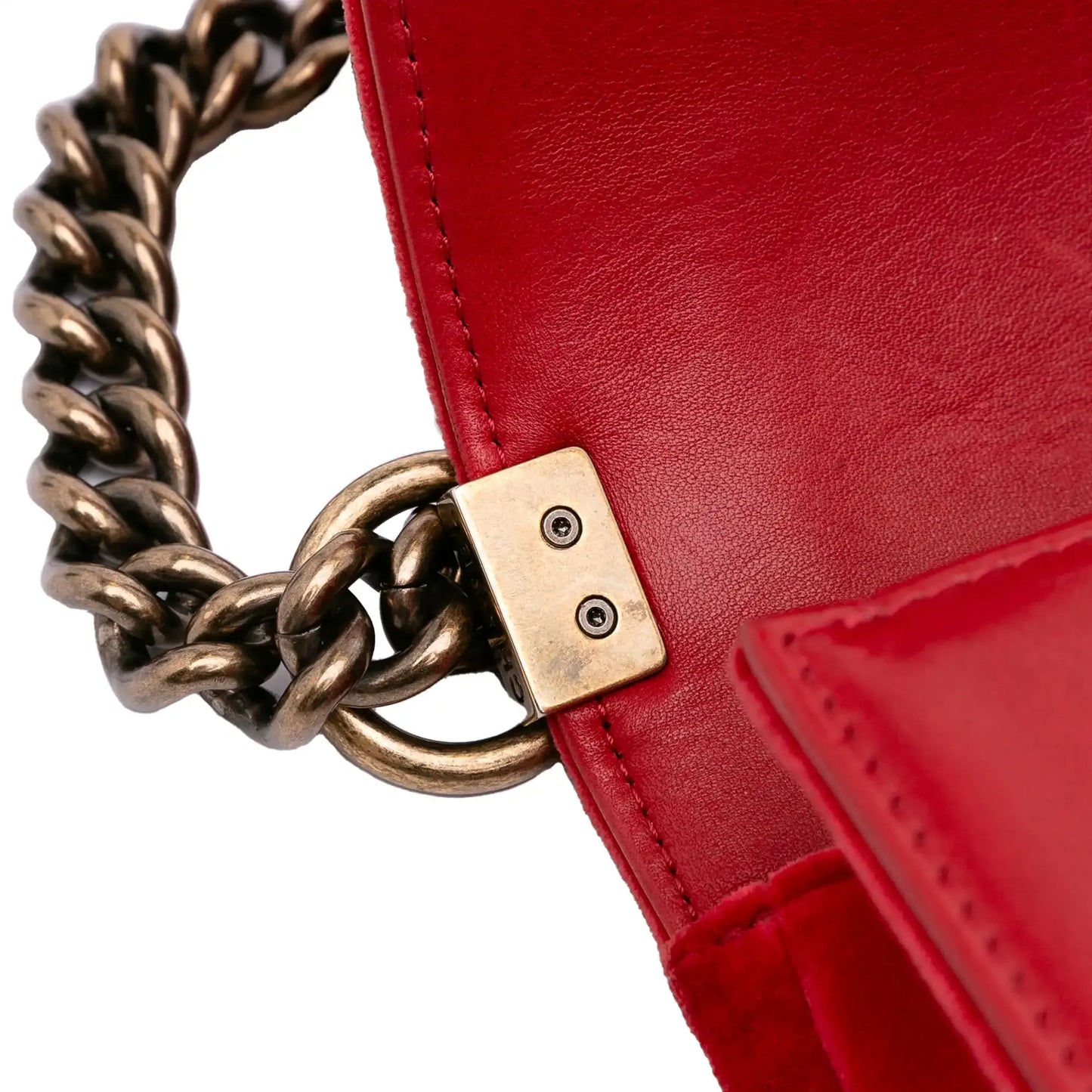 Chanel Old Medium Quilted Tweed and Velvet Boy Flap
