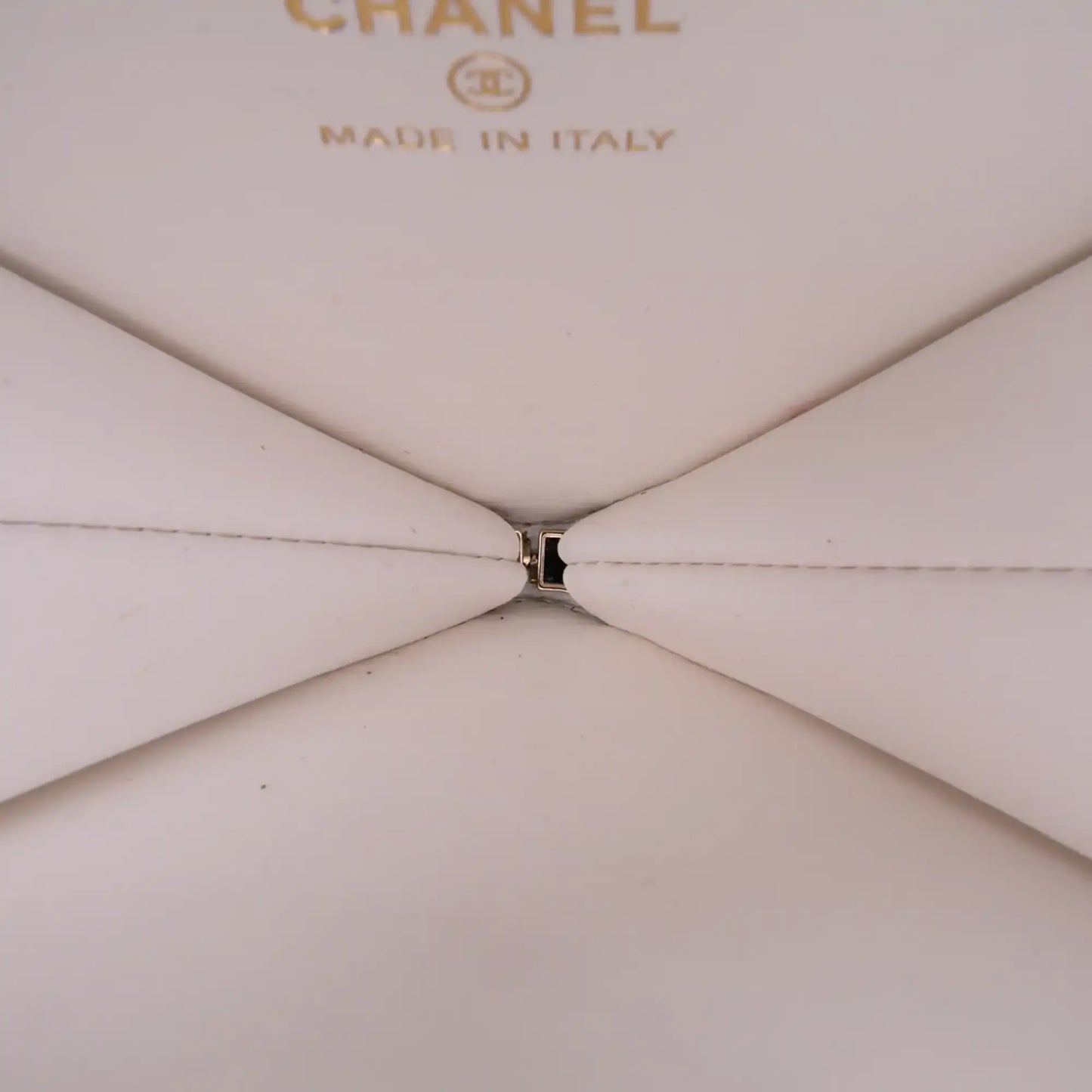 Chanel Quilted Patent Calfskin CC Heart Clutch With Chain