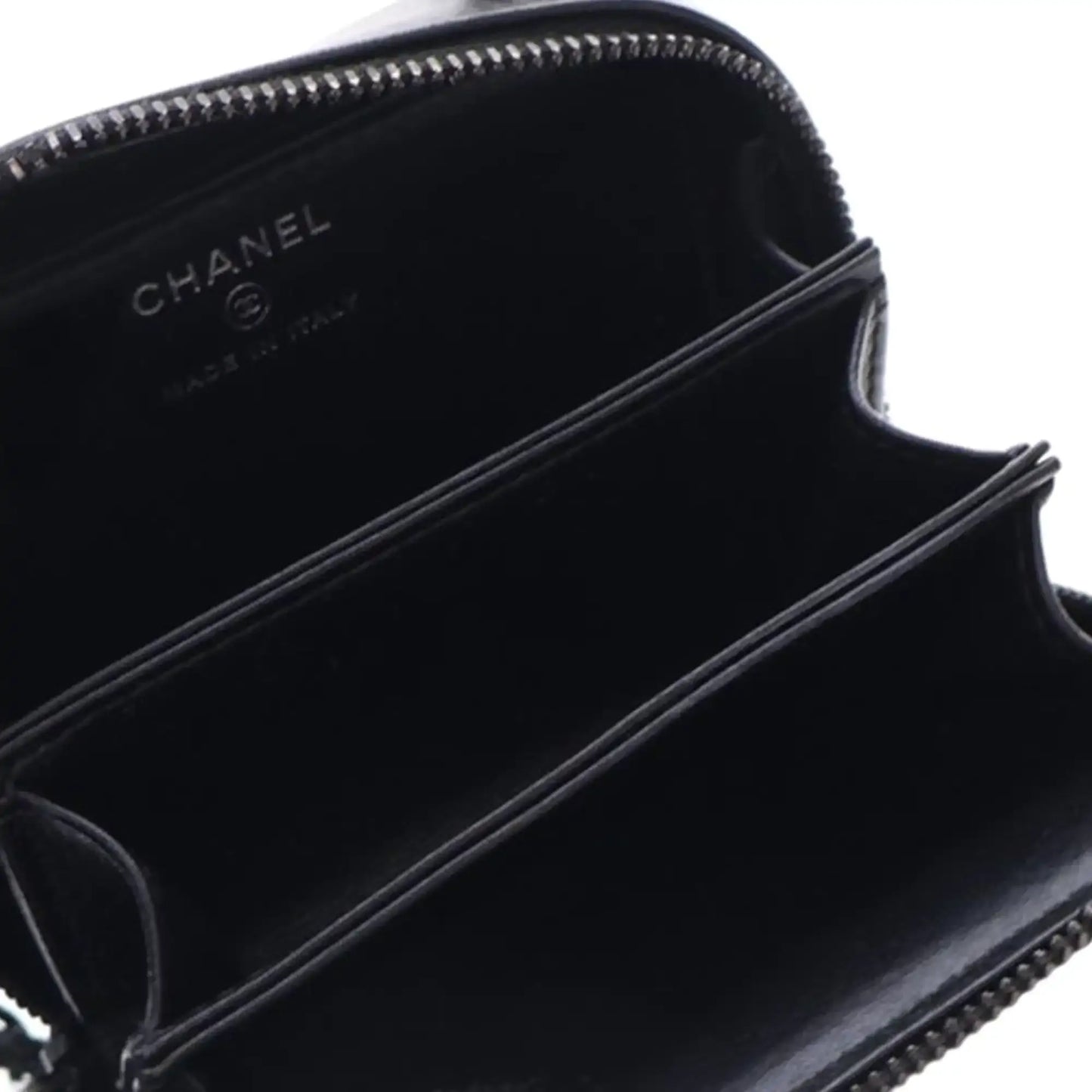 Chanel Lambskin Satin Strass Studded Clutch with Chain