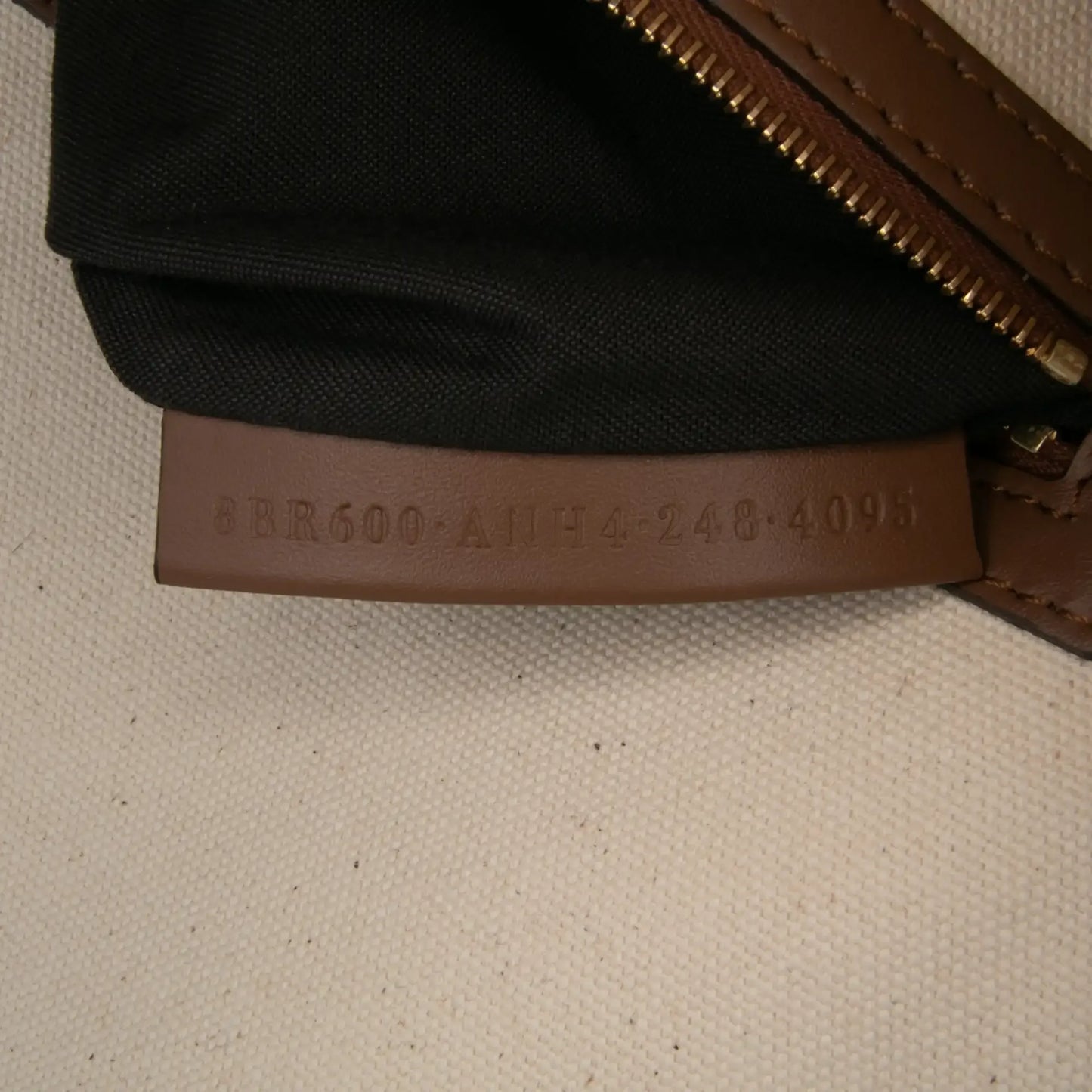 Fendi Zucca Canvas Embroidered Baguette Satchel