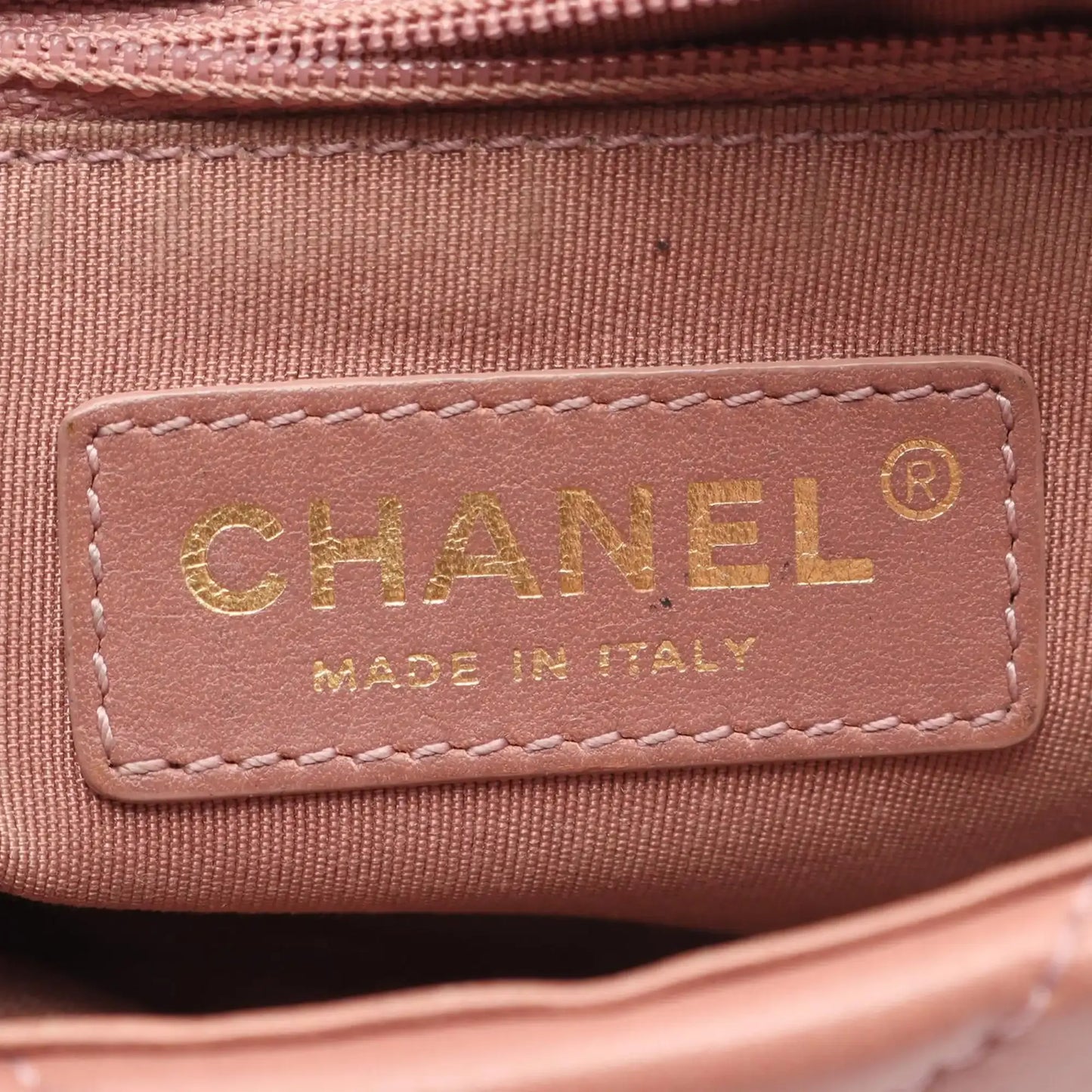 Chanel Mini Rectangular Chevron Lambskin Chain Around Flap