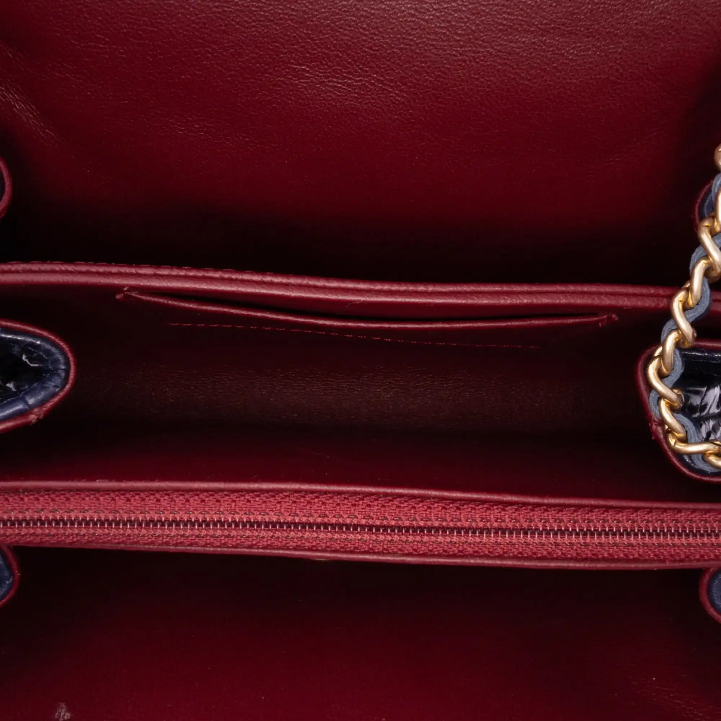 Chanel CC Crackled Glazed Calfskin Accordion Flap