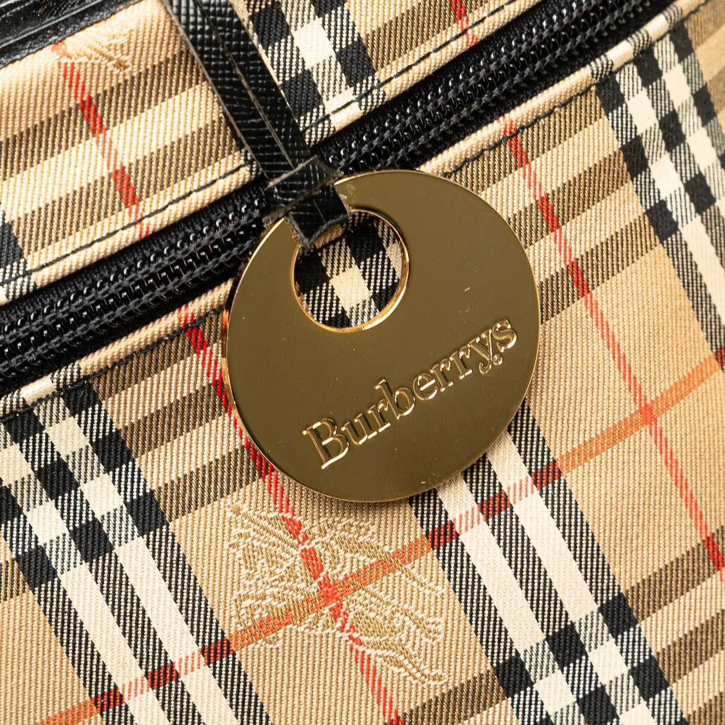 Burberry Haymarket Check Canvas Vanity Bag