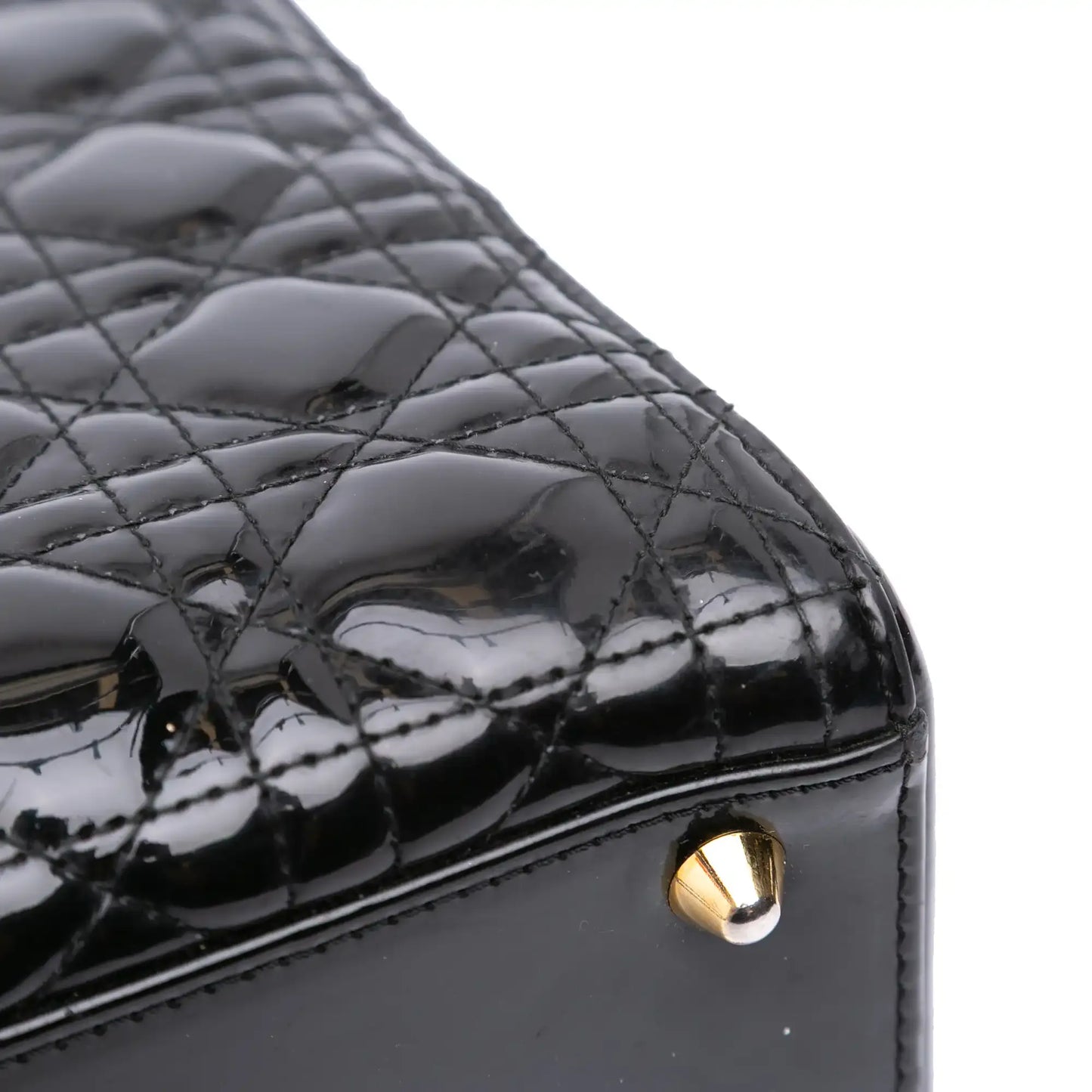 Dior Large Patent Cannage Lady