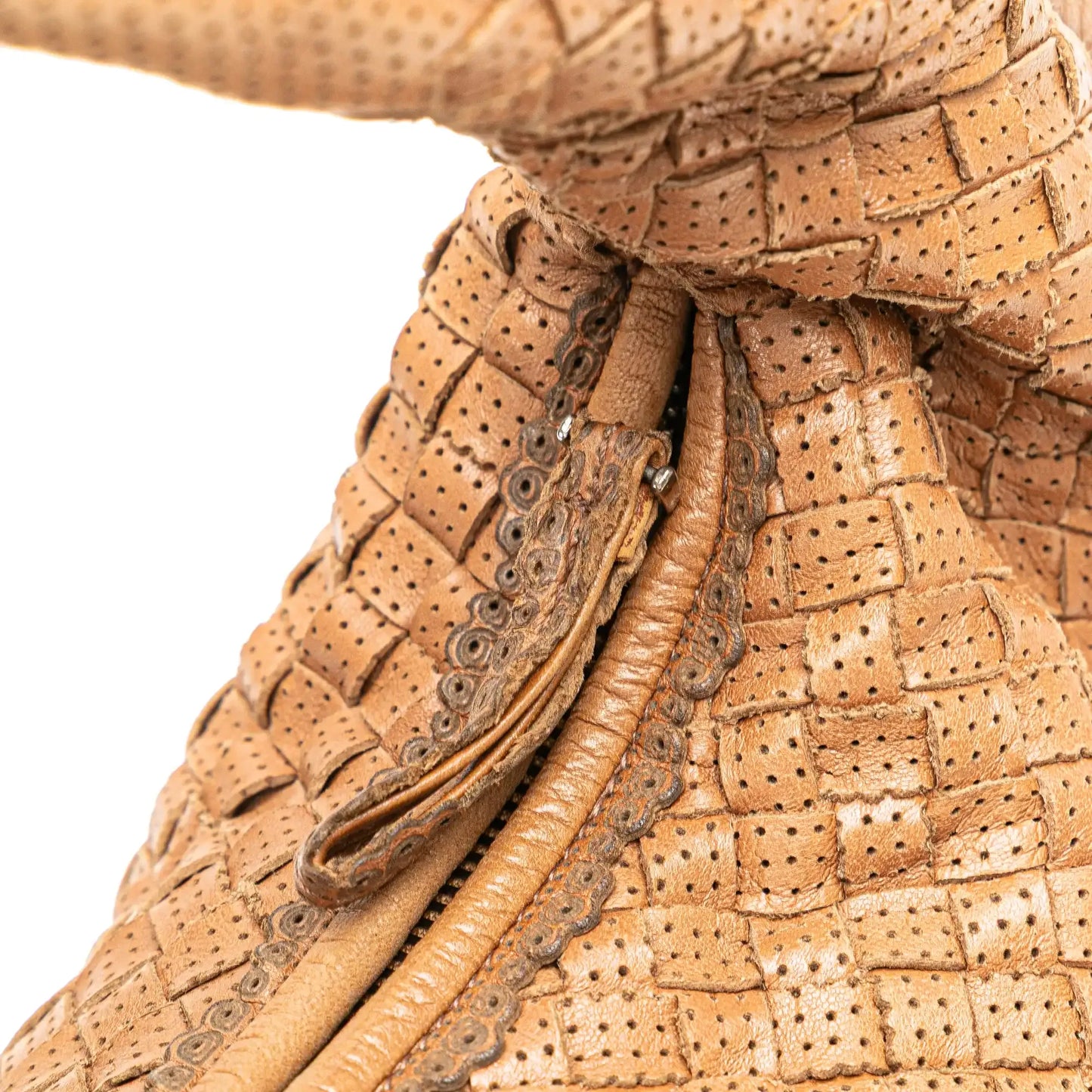 Bottega Veneta Small Perforated Nappa Intrecciato Veneta Hobo